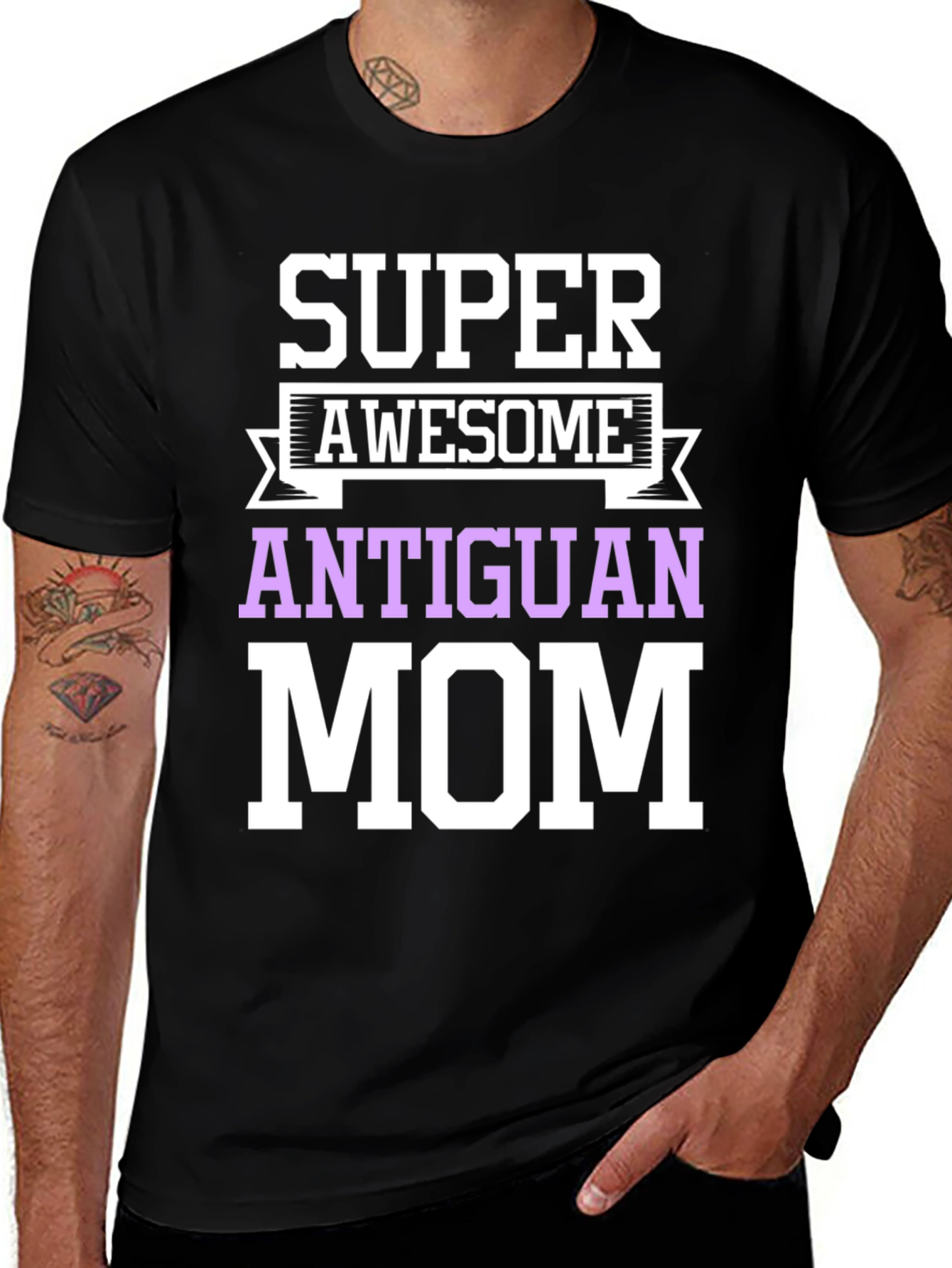 Super Awesome Antiguan Mom T-Shirt