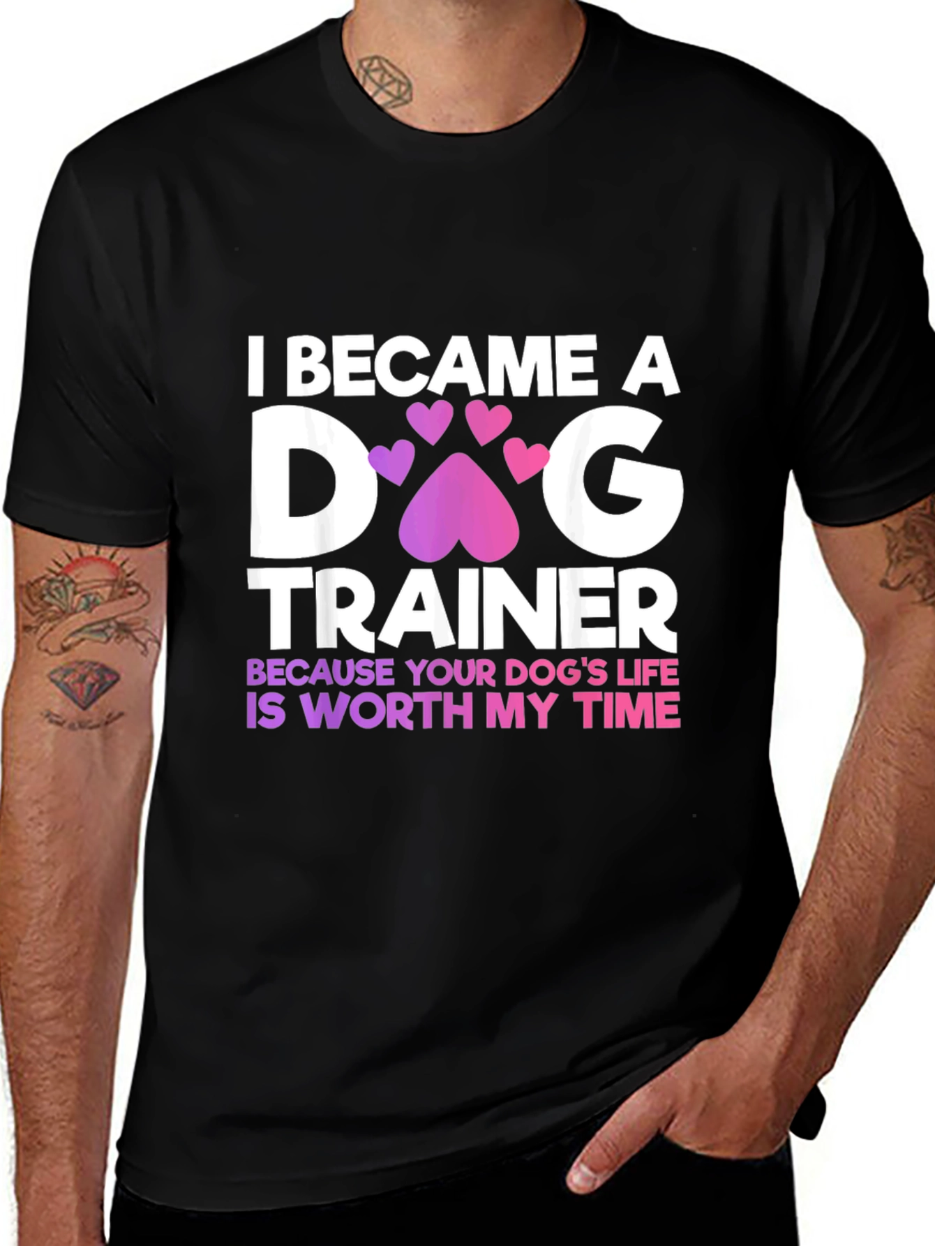Variant 23 of Dog Trainer T-Shirt - Worth My Time