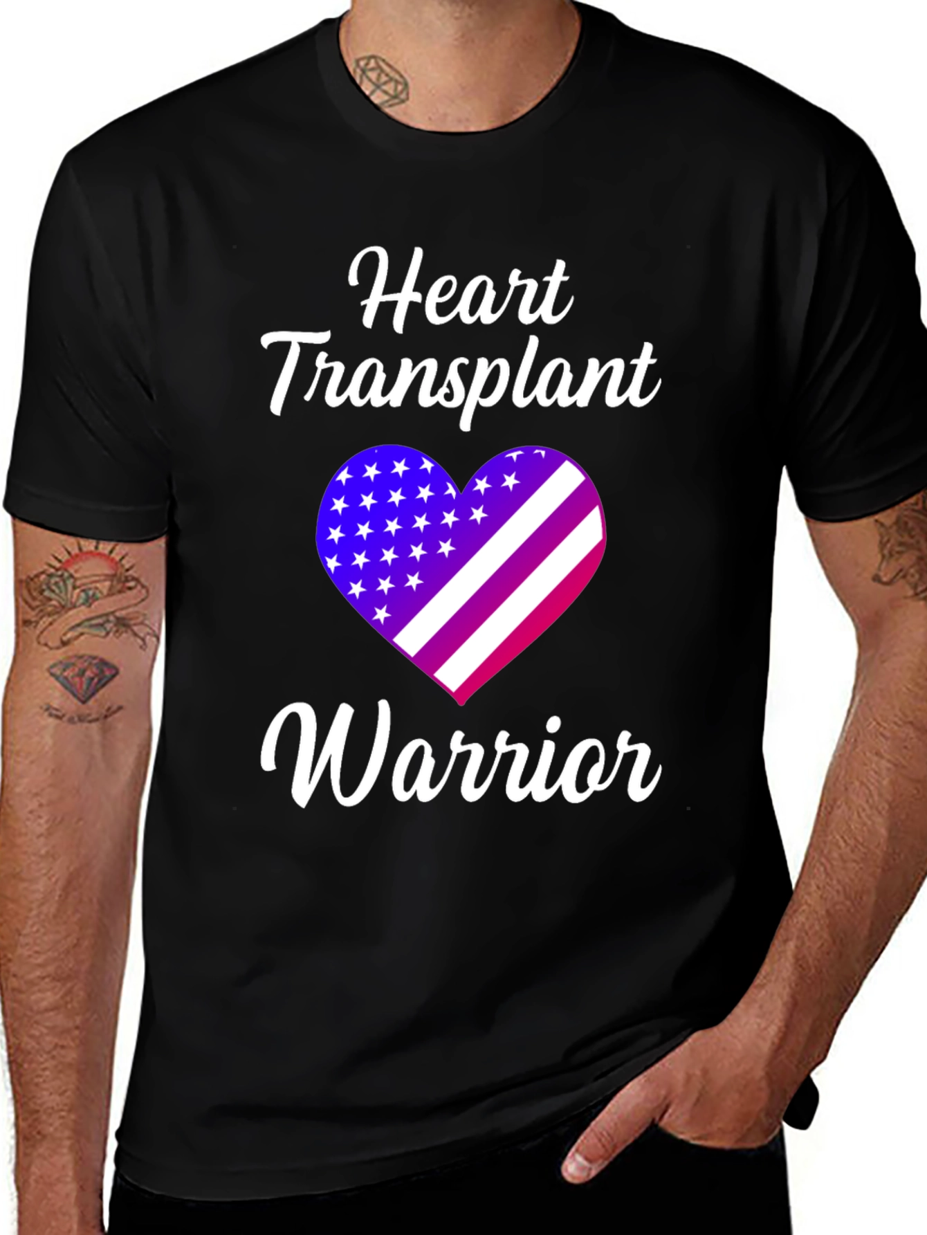 Variant 3 of Heart Transplant Warrior T-Shirt