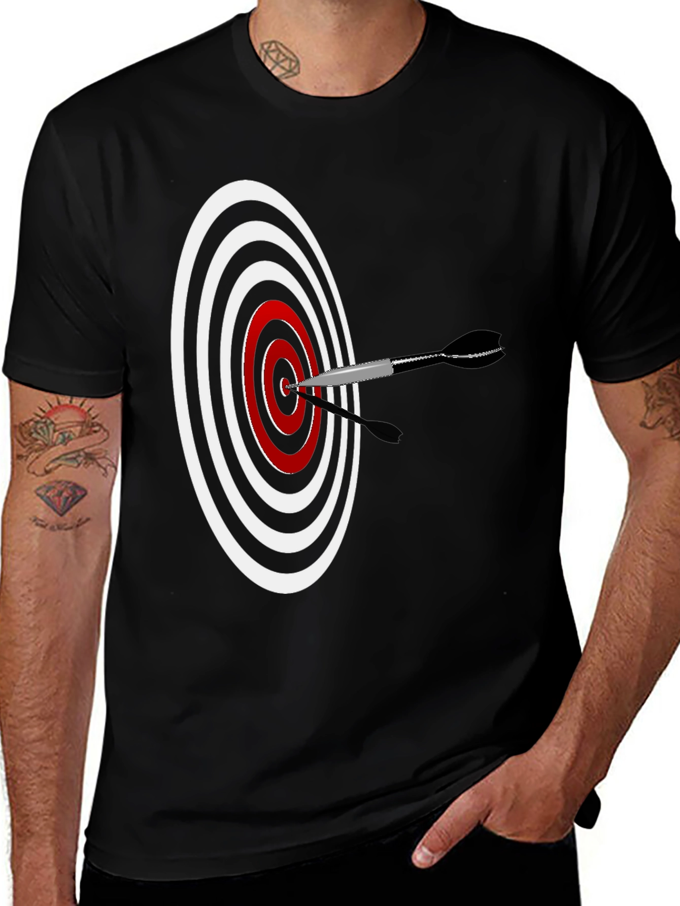 Variant 24 of Dartboard Tee - Hit the Bullseye in Style!