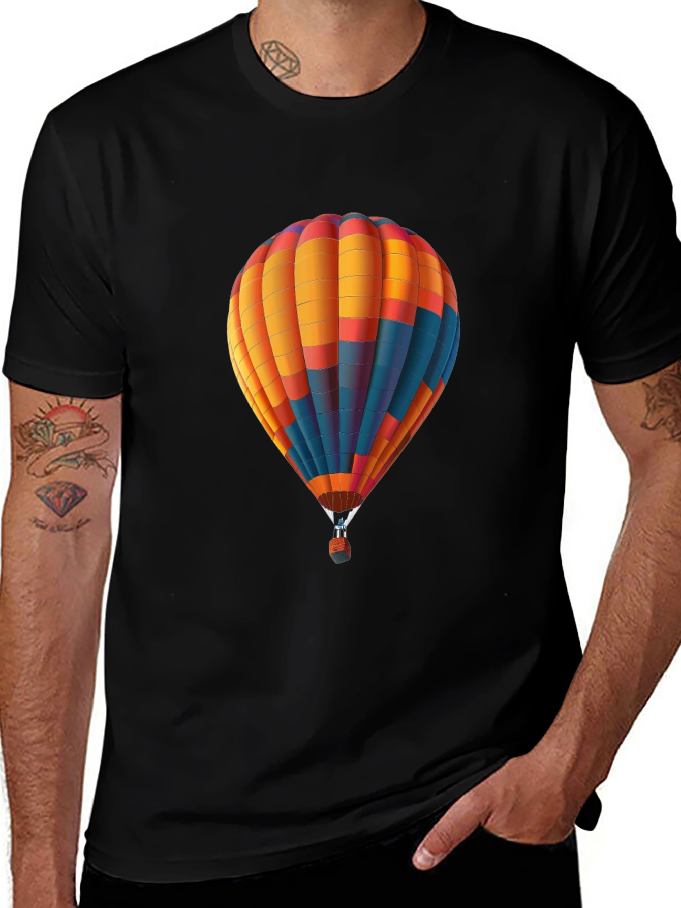 Variant 27 of Hot Air Balloon Graphic Tee - Stylish & Unique