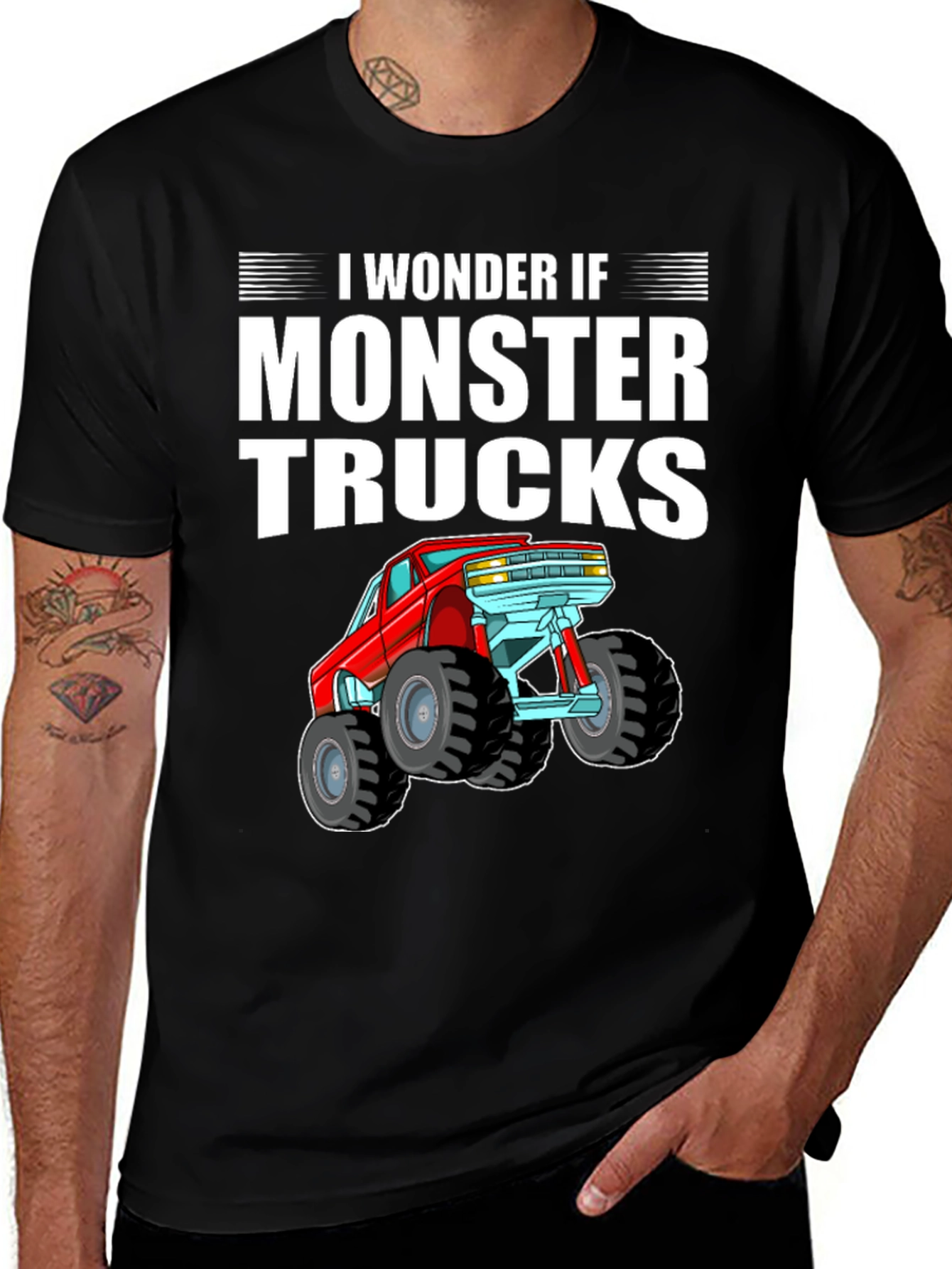 Variant 4 of Monster Trucks T-Shirt - I Wonder If