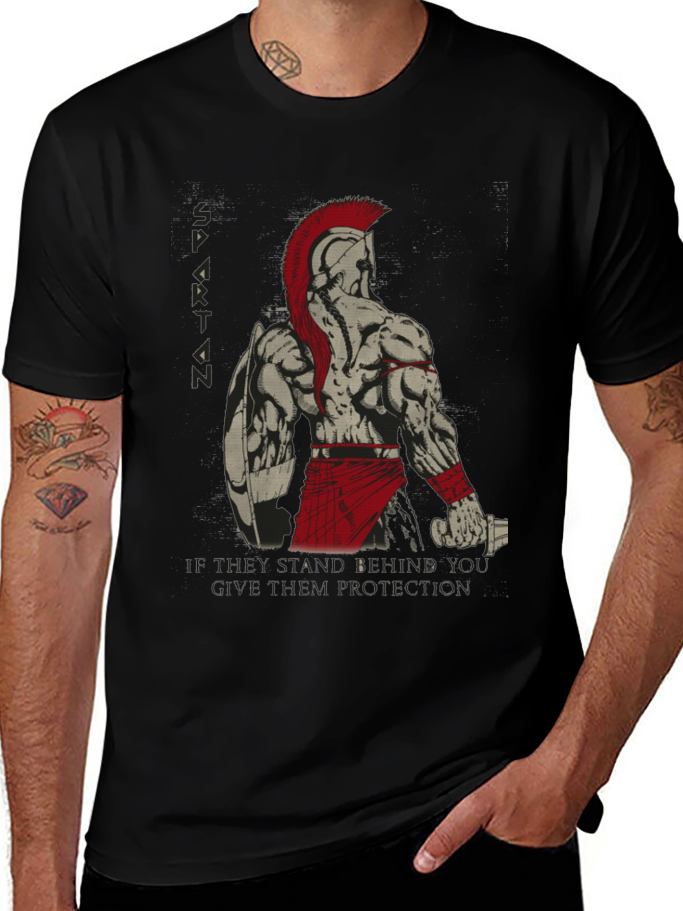 Variant 26 of Spartan Warrior Graphic T-Shirt