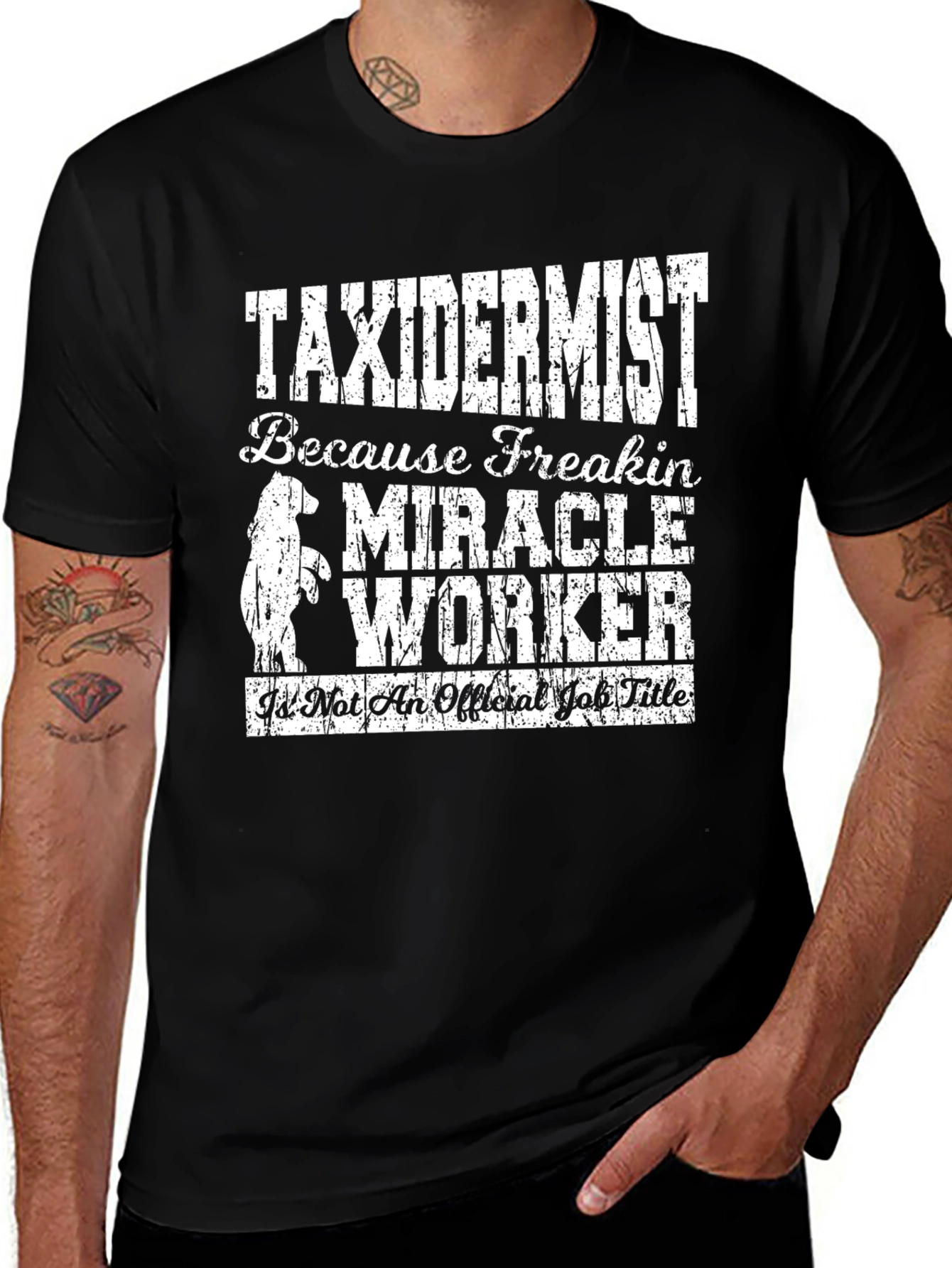 Taxidermist Miracle Worker Graphic T-Shirt