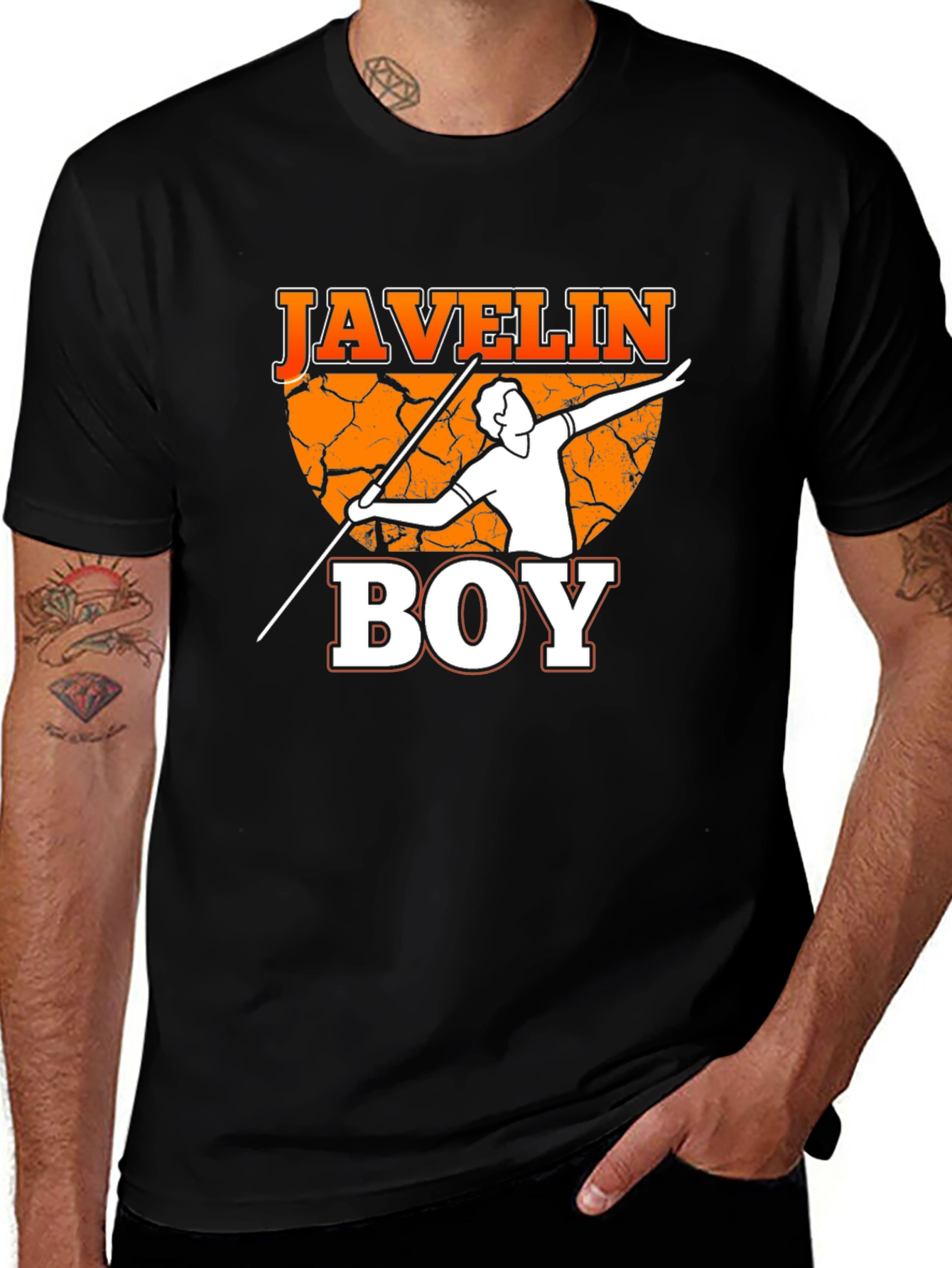 Variant 7 of Javelin Boy Graphic T-Shirt - Athletic Sportswear