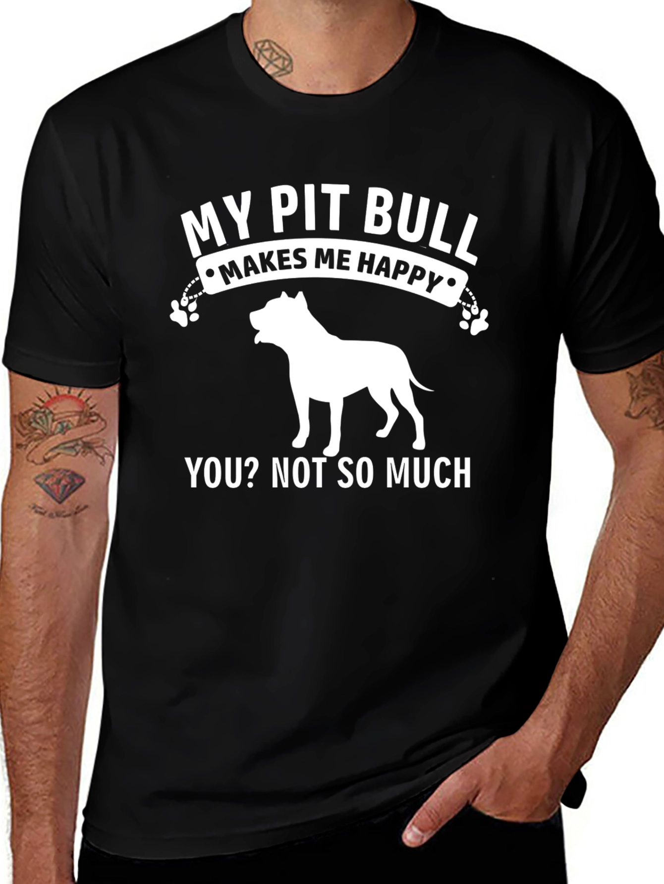 Variant 26 of My Pit Bull Makes Me Happy T-Shirt
