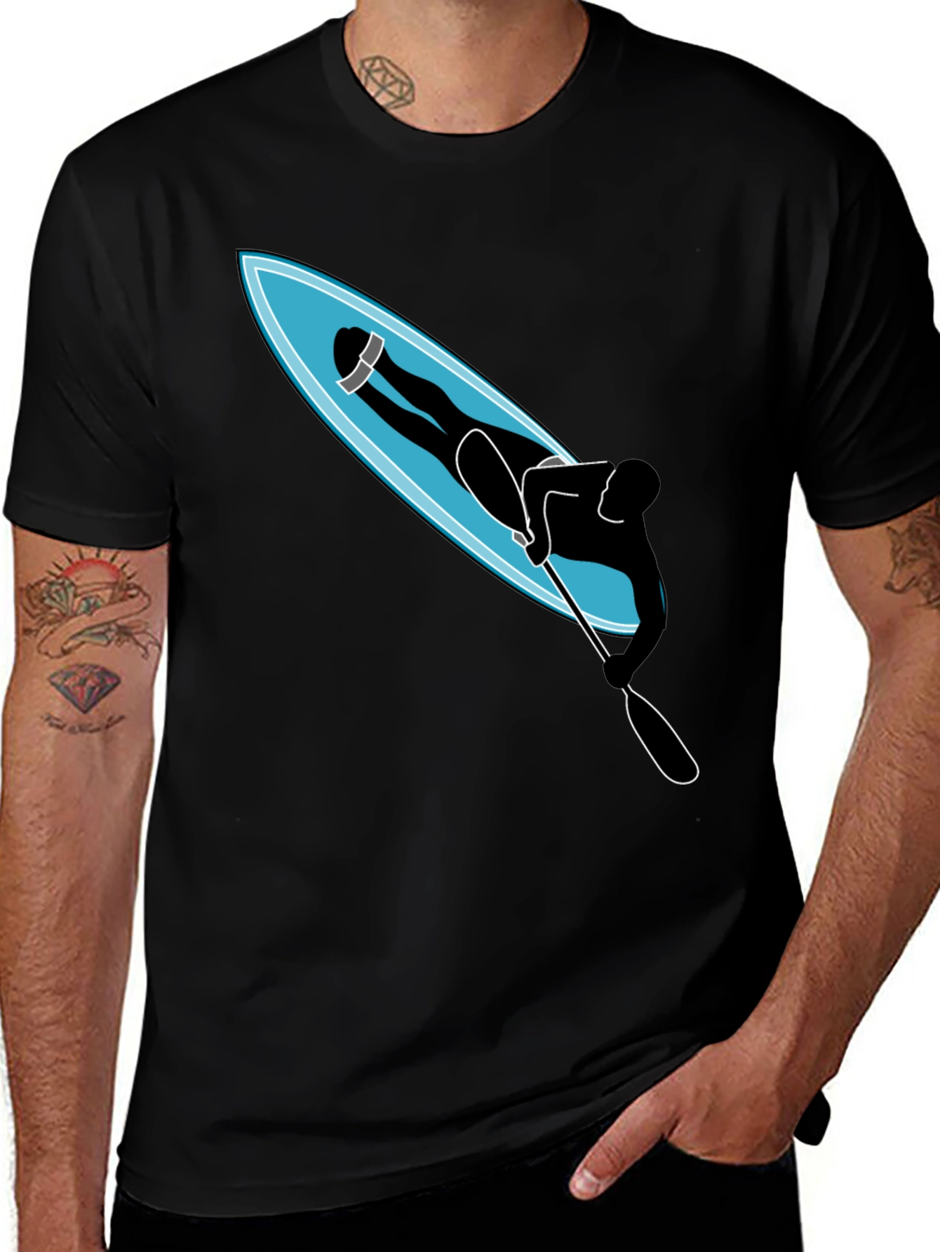 Variant 26 of Stand Up Paddle Board T-Shirt - Unique Graphic Tee