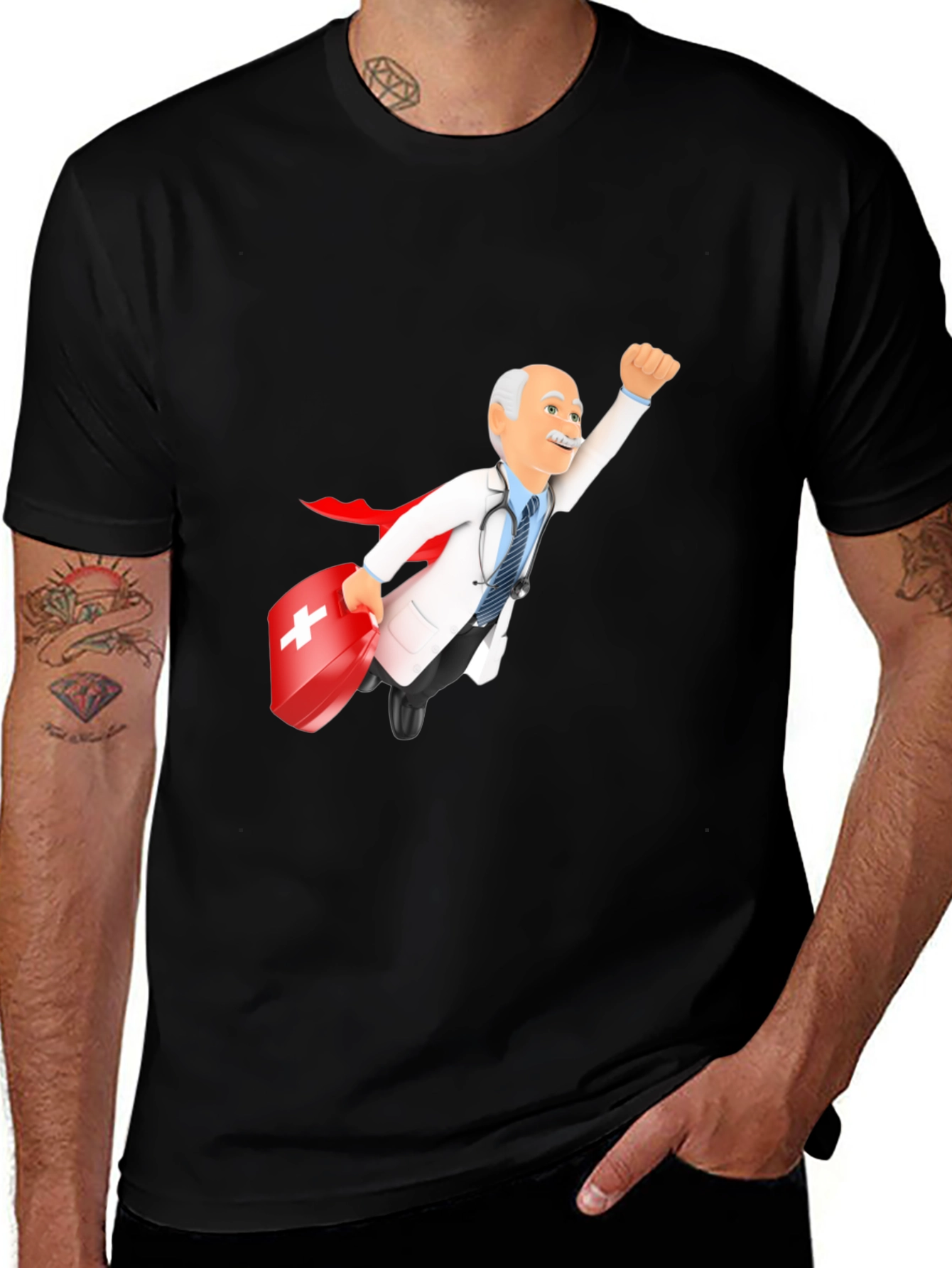 Variant 14 of Superhero Doctor T-Shirt