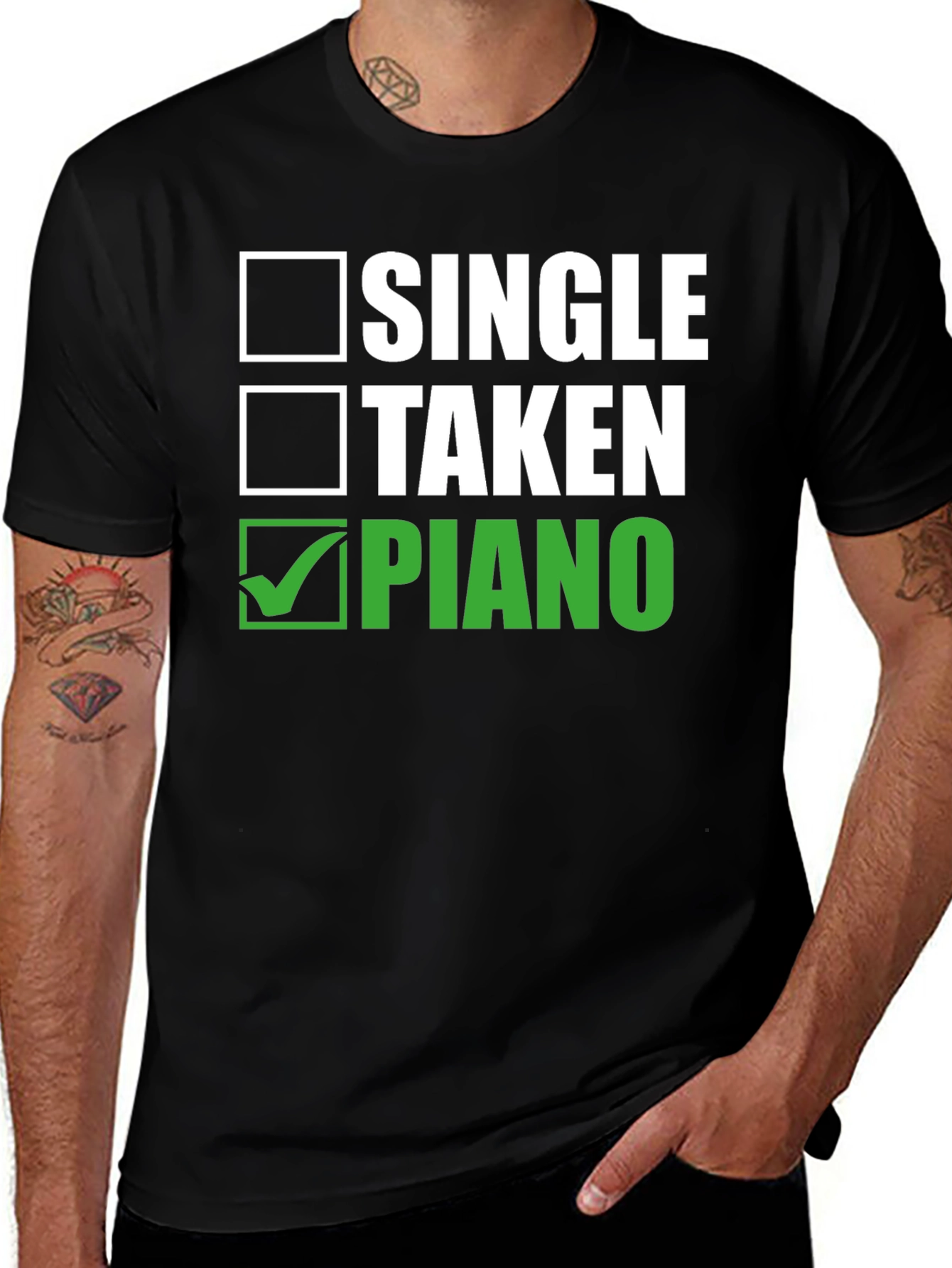 Variant 14 of Single Taken Piano T-Shirt