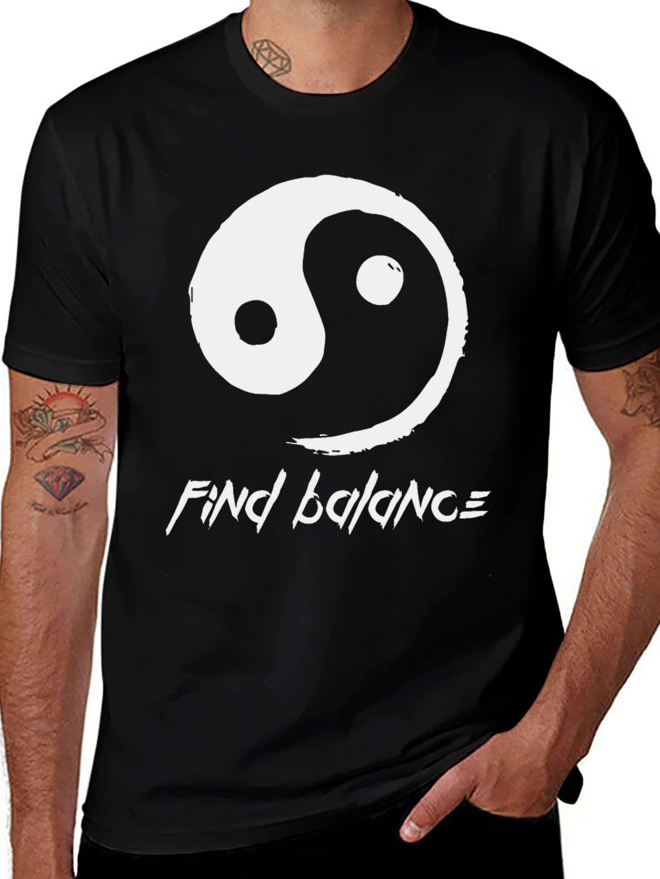 Variant 25 of Yin Yang Find Balance T-Shirt