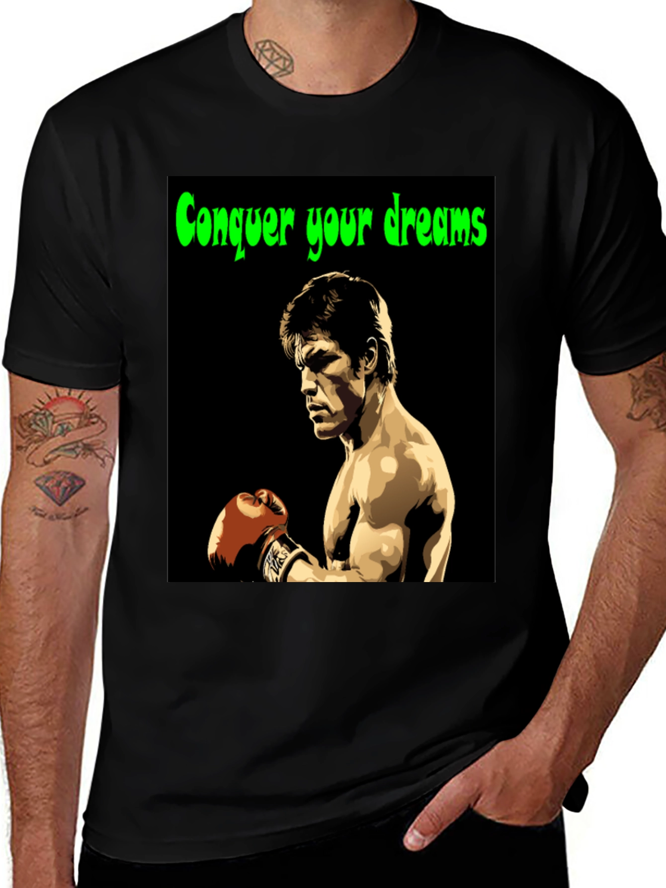 Variant 30 of Conquer Your Dreams T-Shirt Boxing Legend Graphic Tee