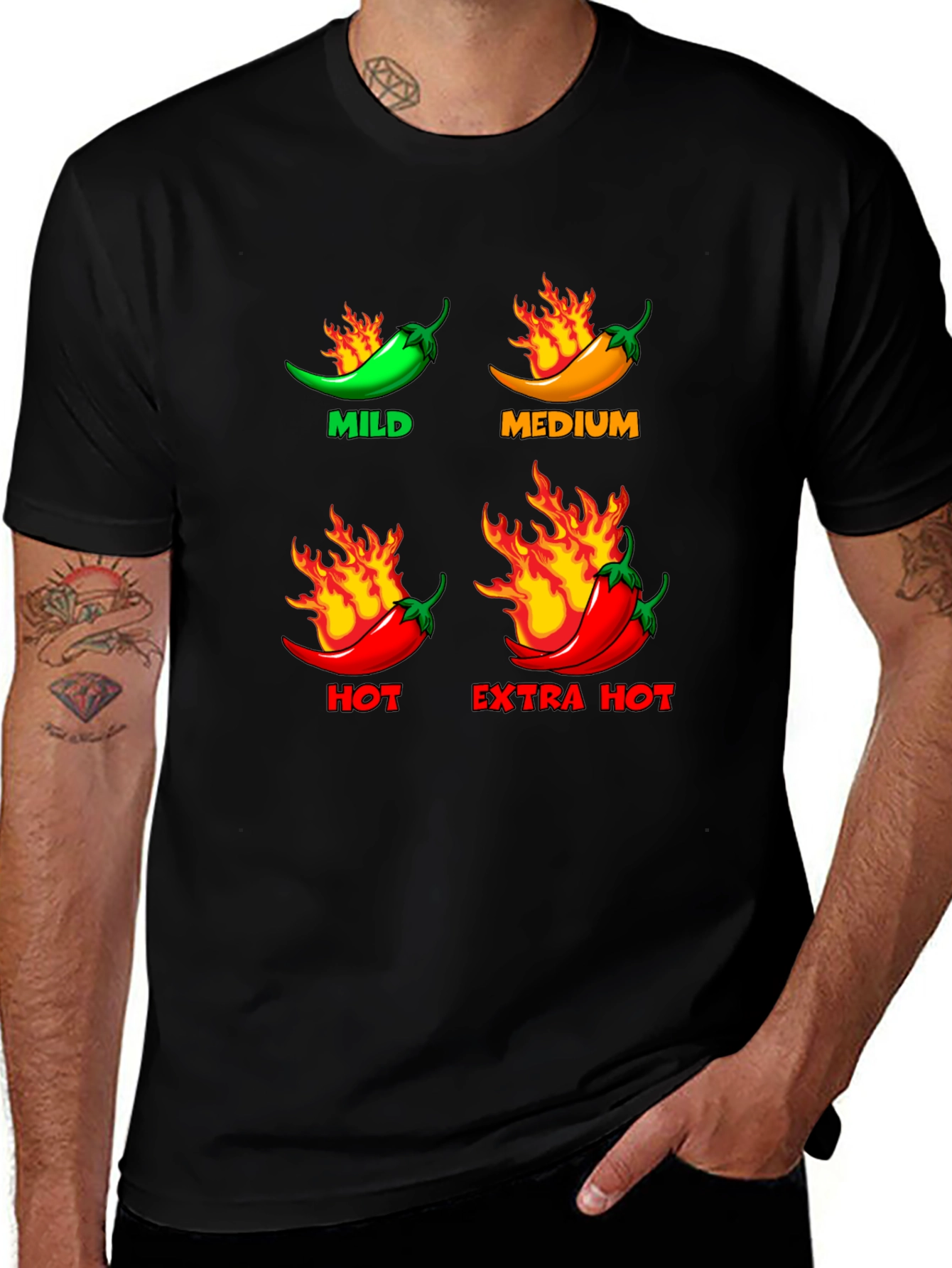 Spicy Pepper Heat Level T-Shirt