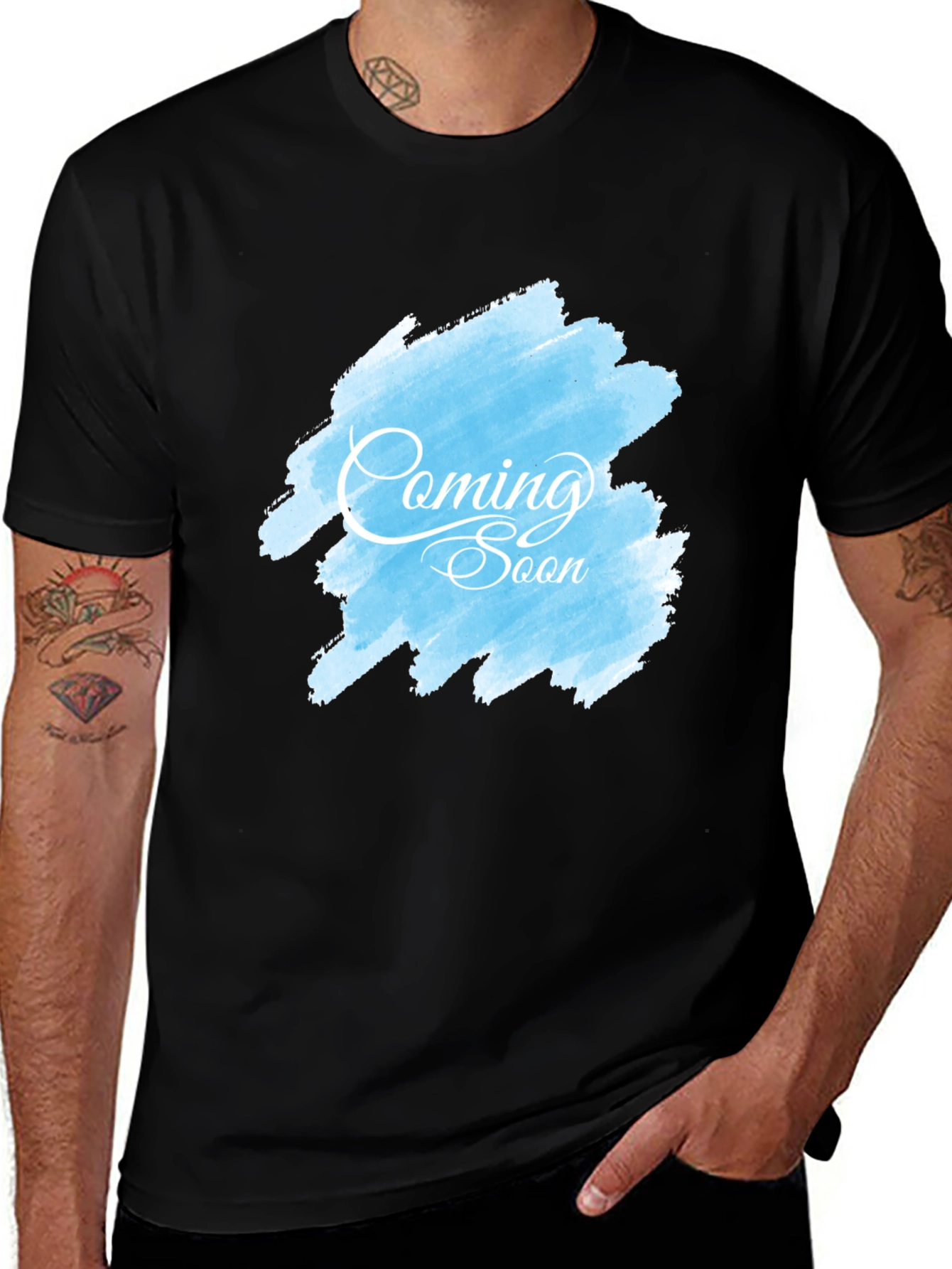 Variant 8 of Coming Soon Unisex Black T-Shirt
