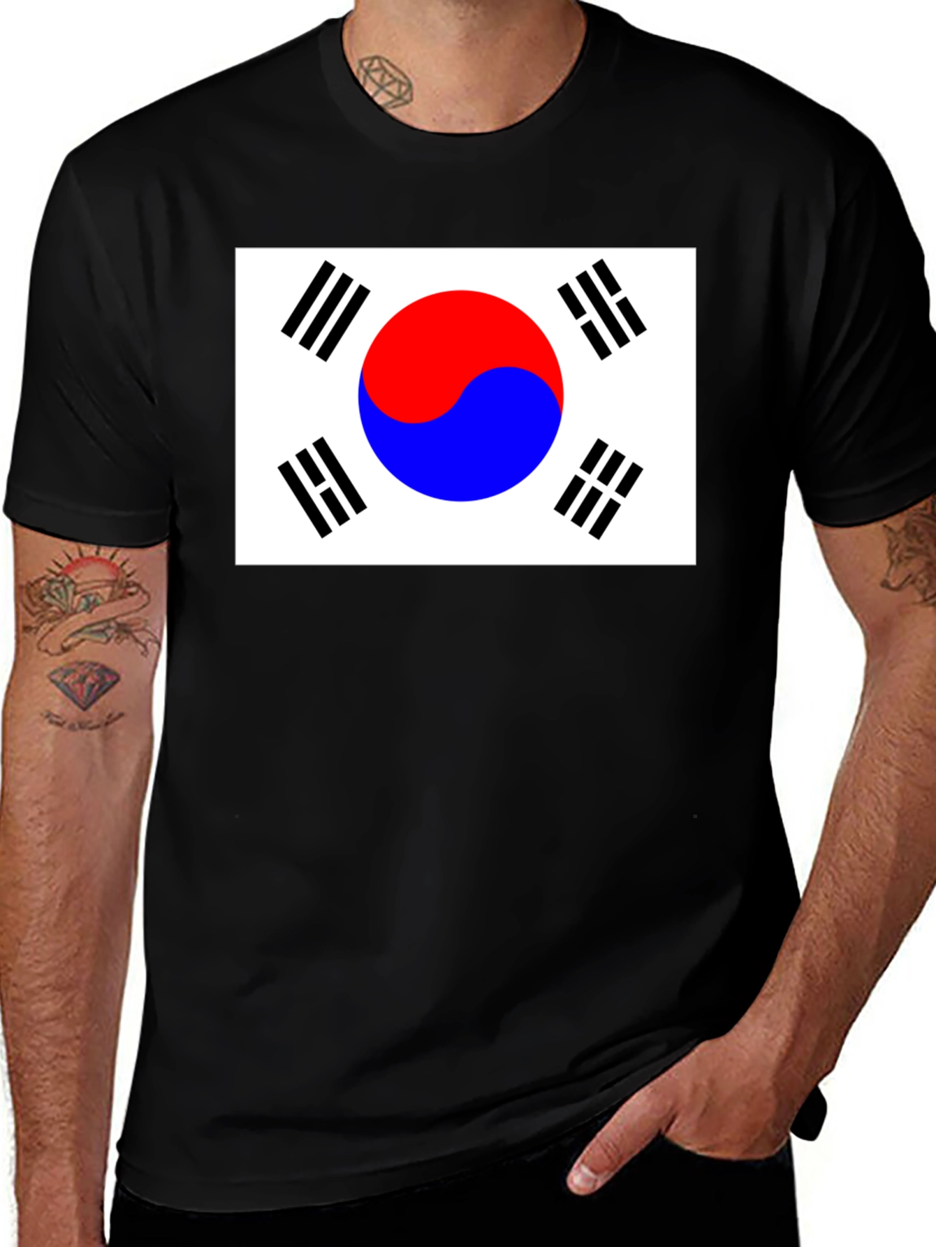 South Korea Flag Graphic Tee