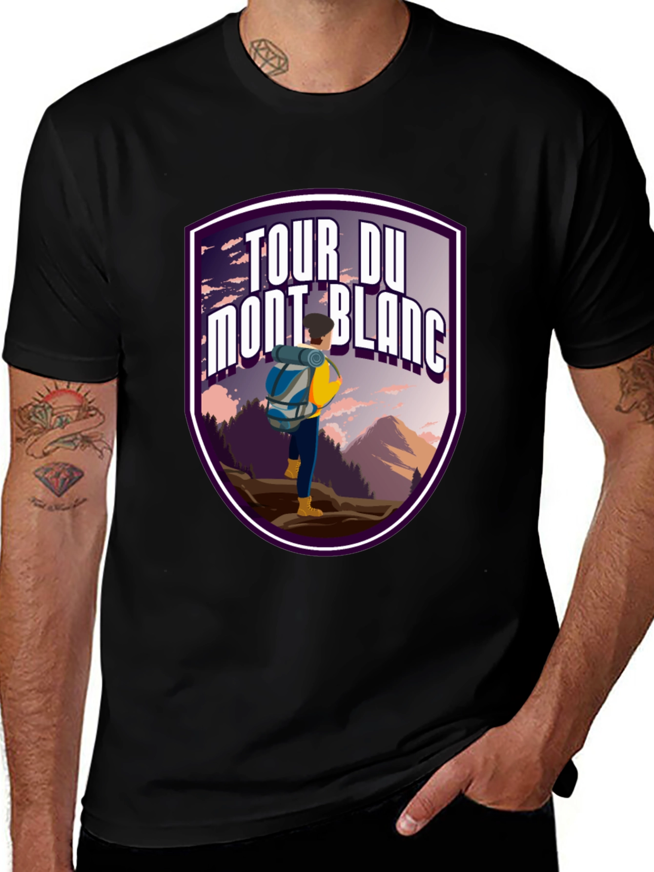 Variant 17 of Tour Du Mont Blanc Graphic T-Shirt