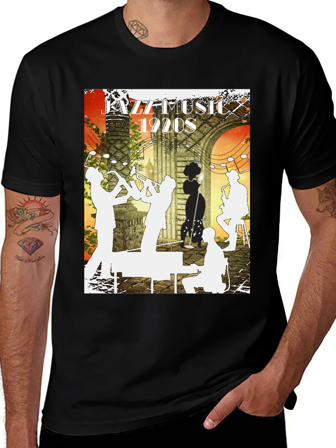 Jazz Music 1920s Graphic Tee