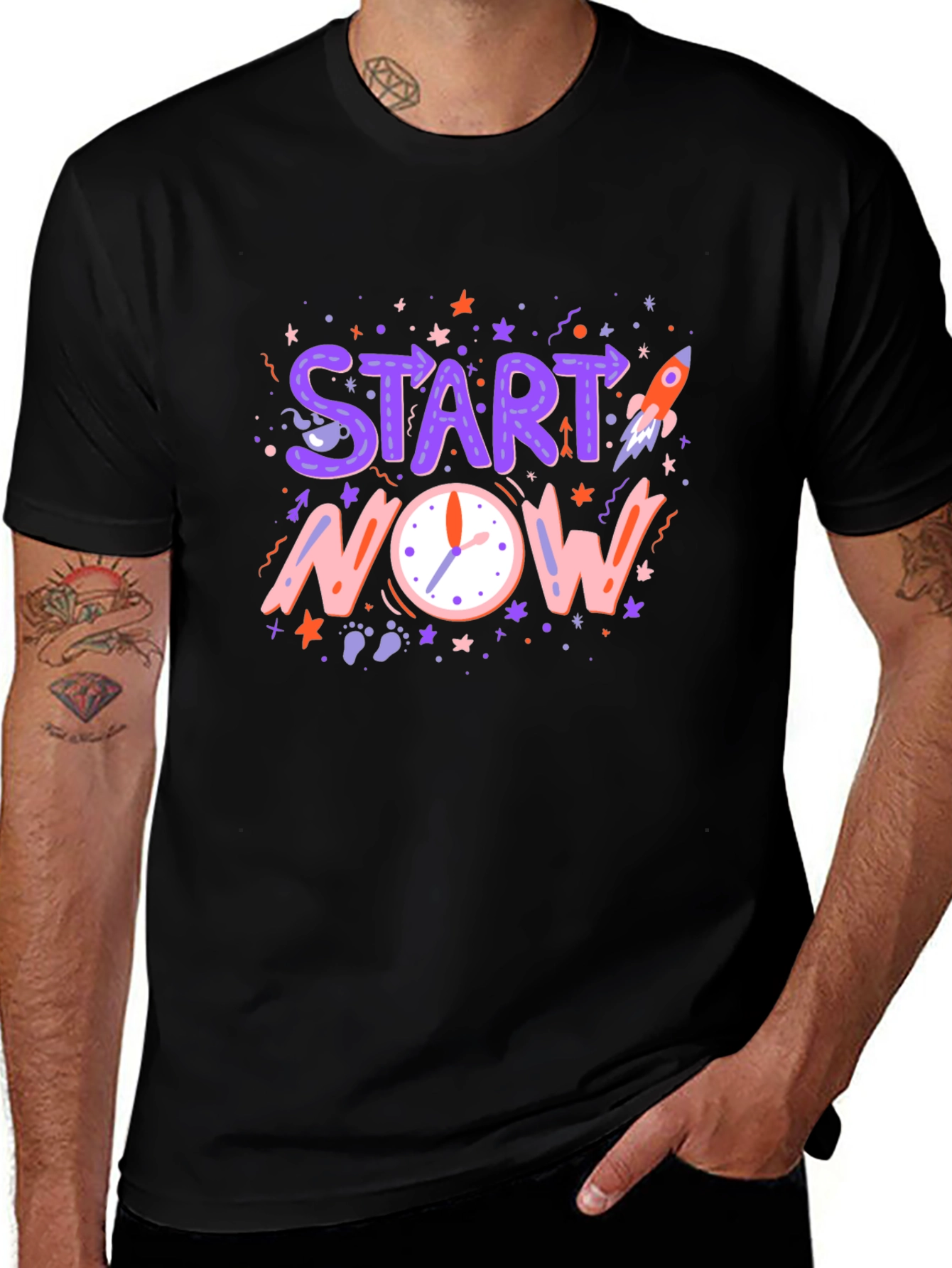 Variant 8 of Start Now Graphic Tee - Motivational T-Shirt