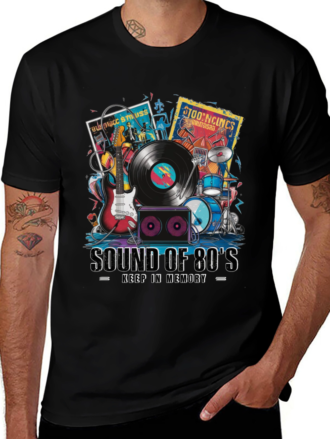 Variant 3 of Sound of 80's Music T-Shirt