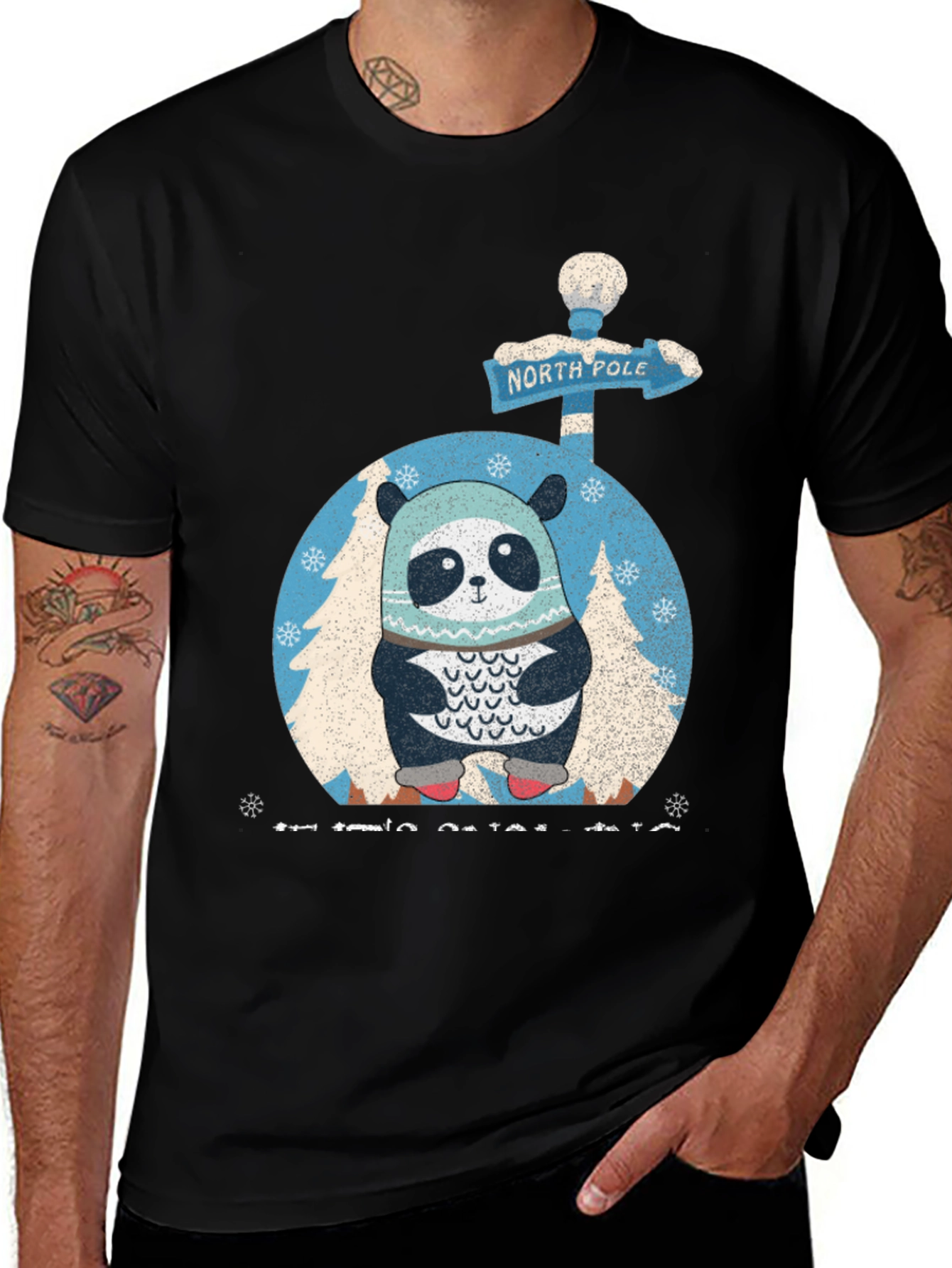Winter Panda Graphic Tee