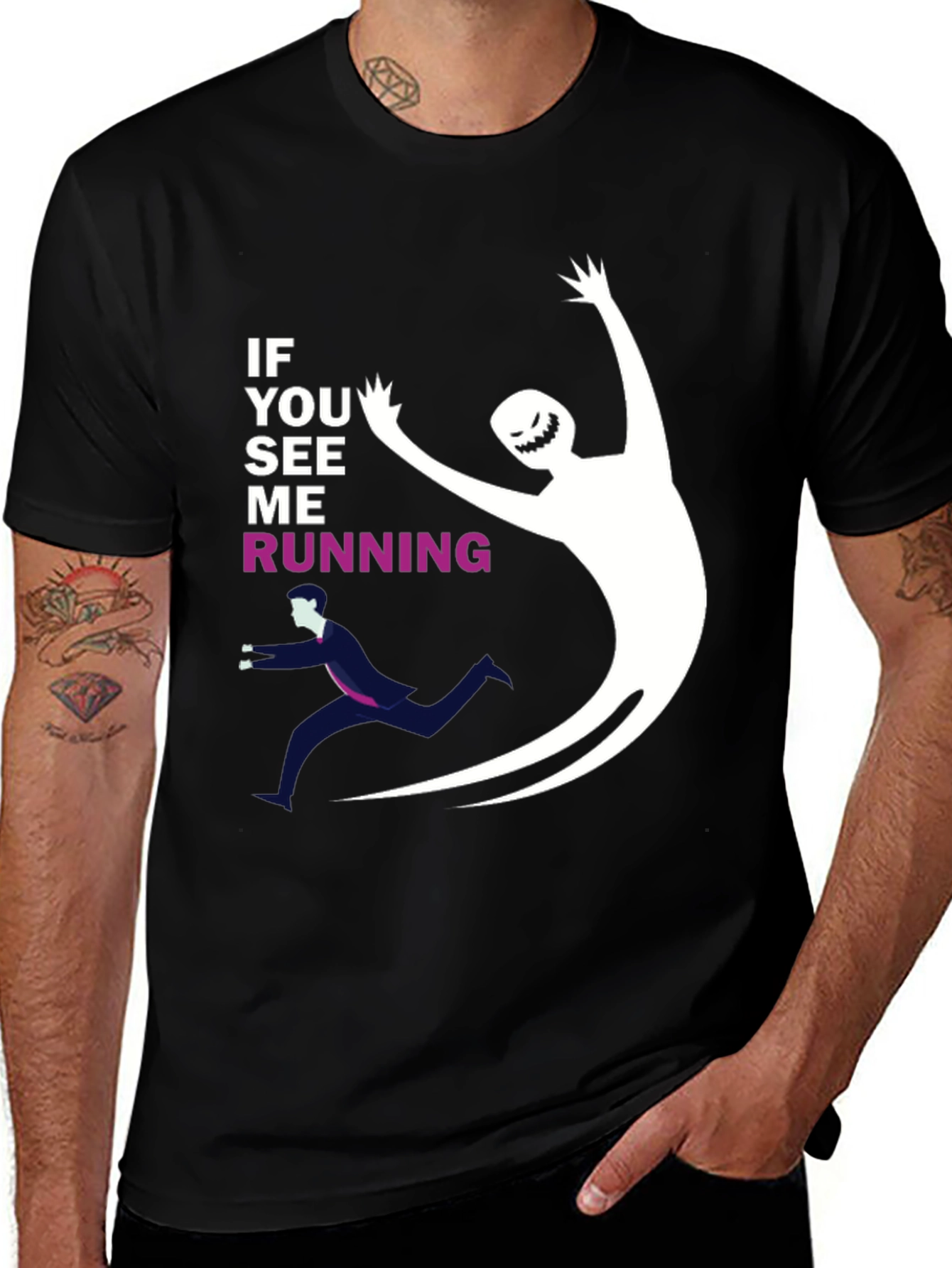 Variant 10 of If You See Me Running Graphic Tee