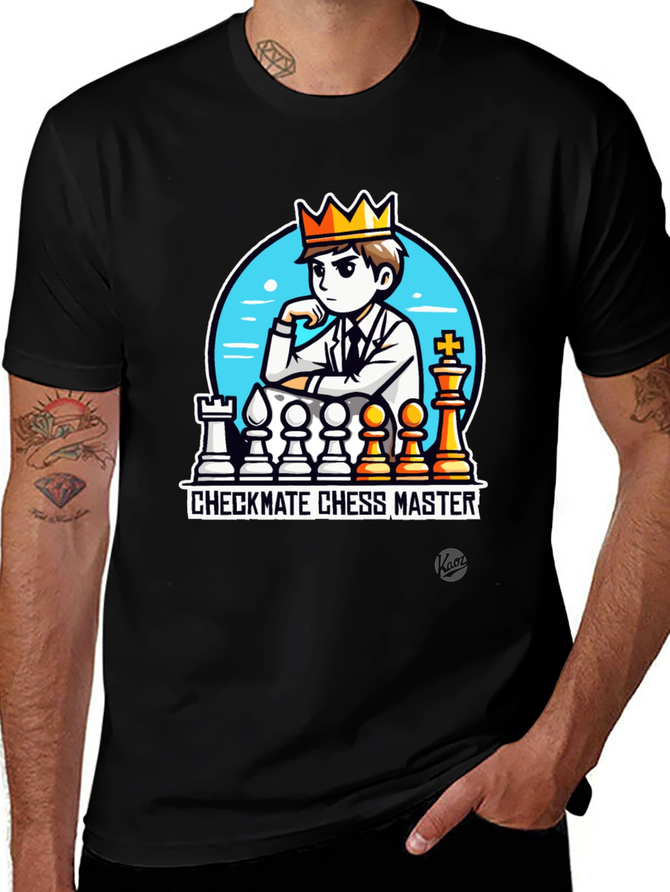 Variant 6 of Checkmate Chess Master T-Shirt