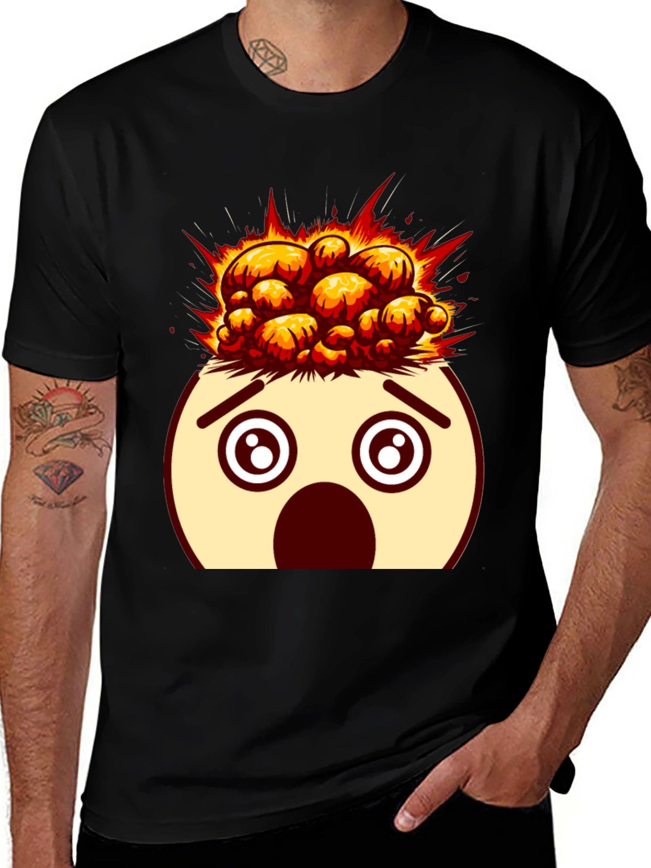 Variant 6 of Mind Blown Emoji T-Shirt