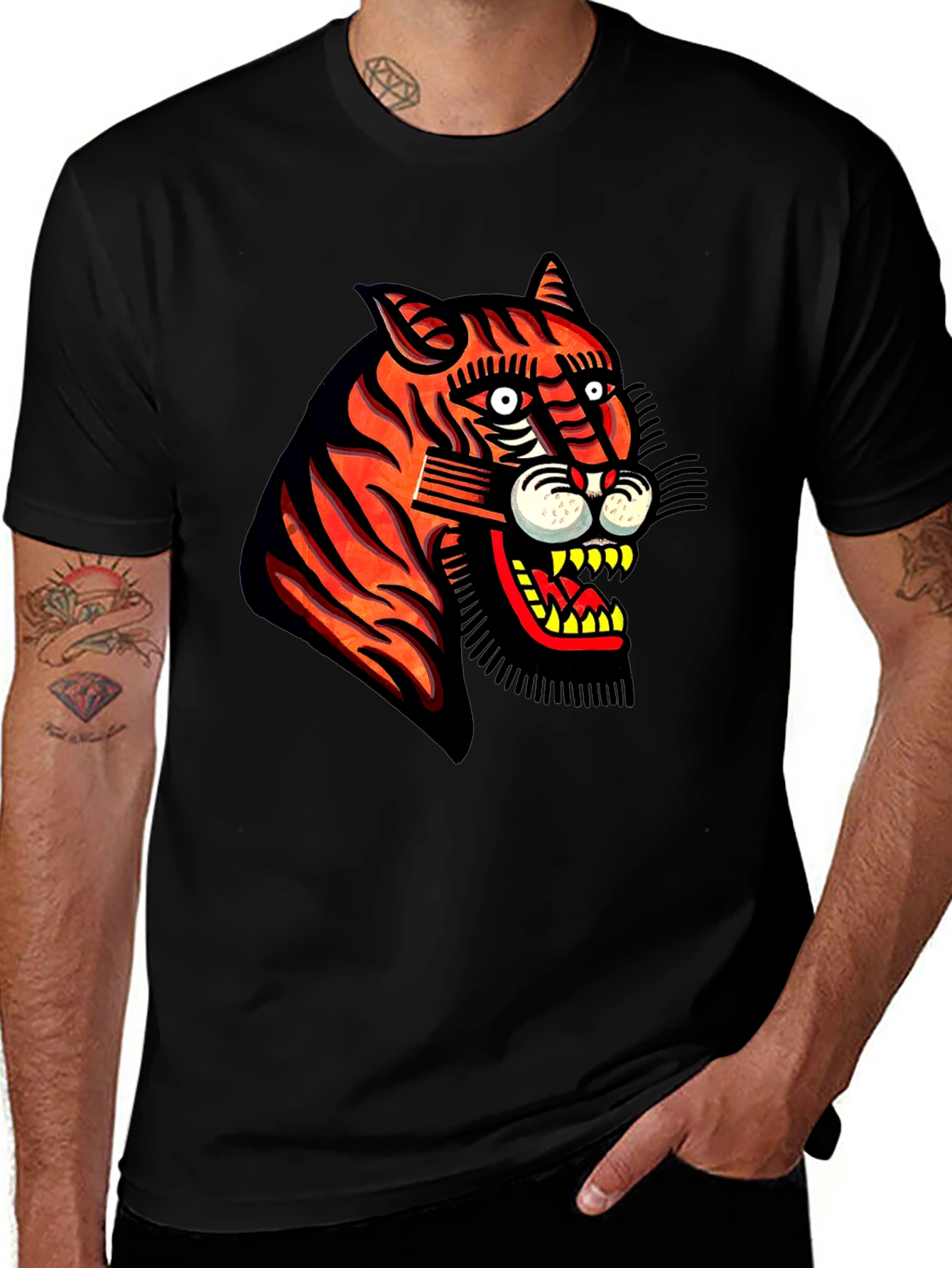 Variant 17 of Bold Tiger Graphic Tee - Fierce Style