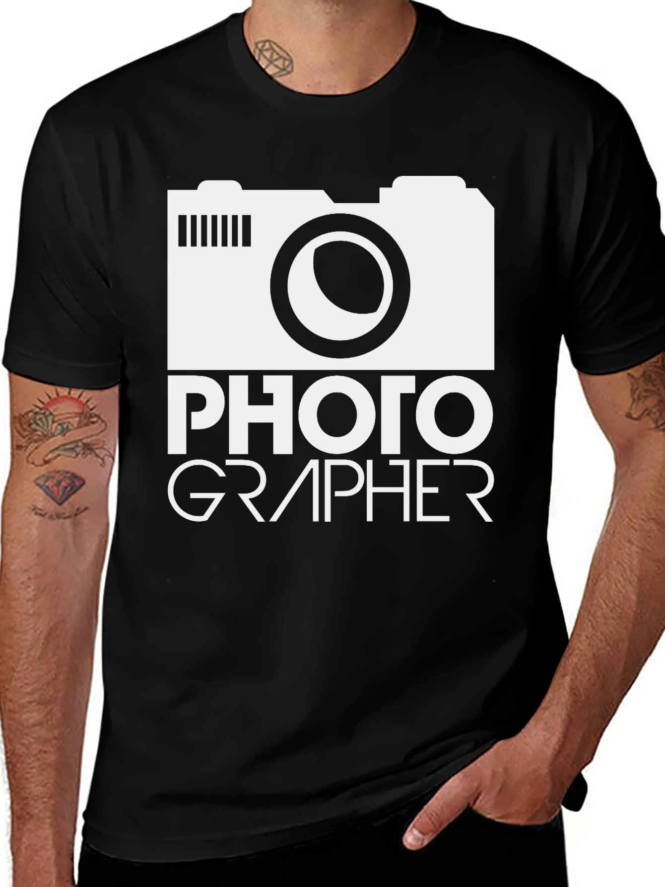 Variant 28 of Photographer Graphic T-Shirt - Camera Design Tee
