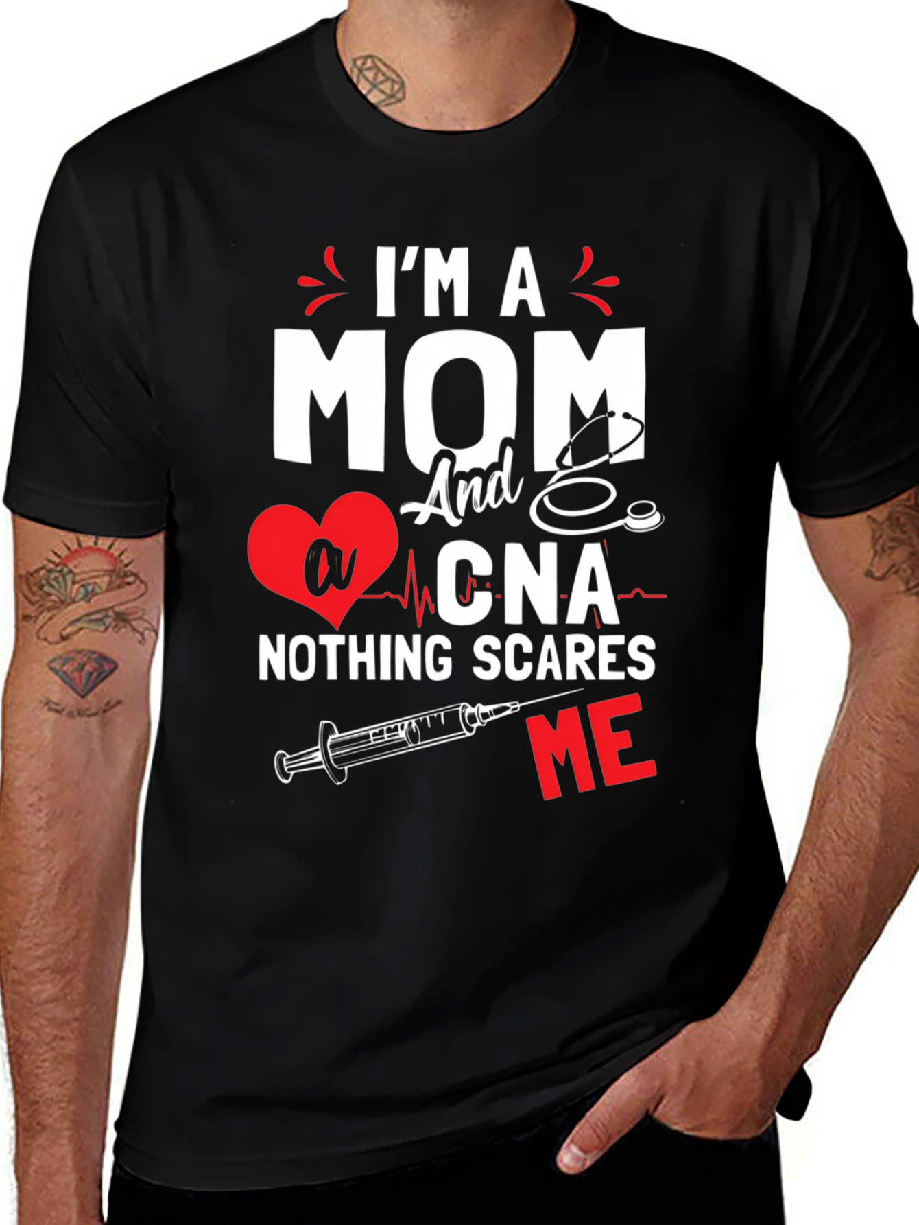Variant 28 of I'm a Mom and CNA T-Shirt