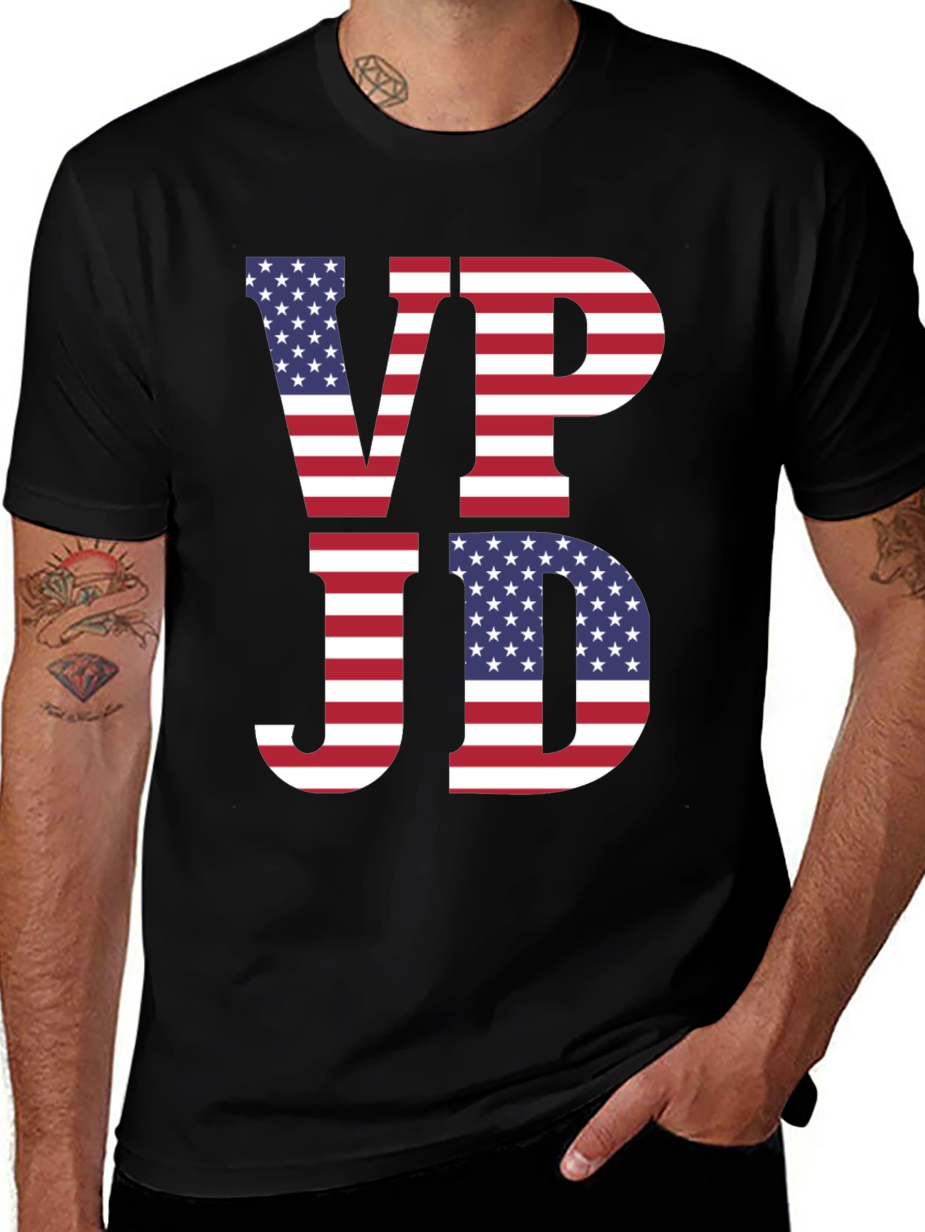 Variant 8 of VP JD USA Flag Patriotic T-Shirt