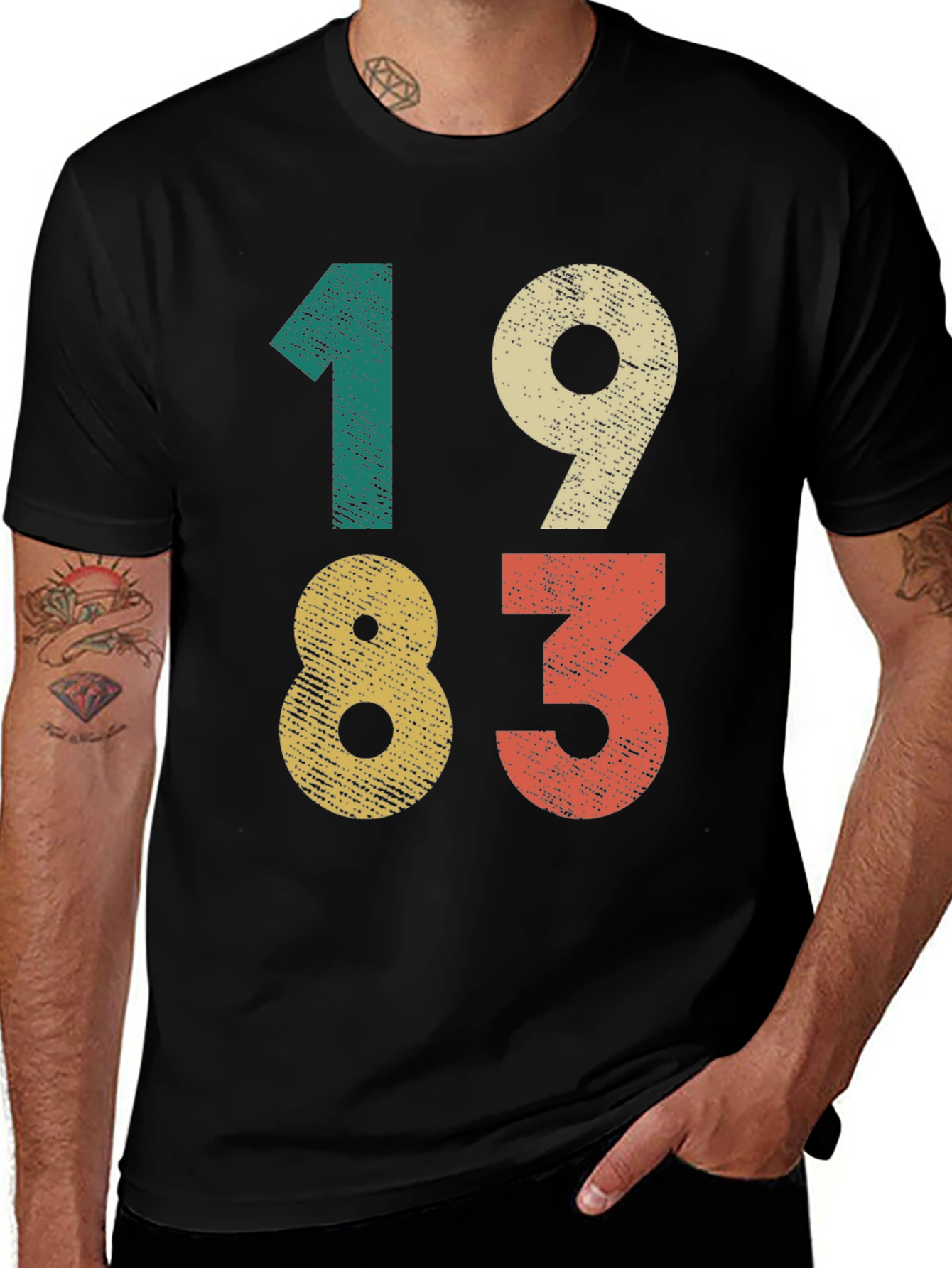 Variant 30 of Vintage 1983 Graphic Tee - Retro Birthday Shirt