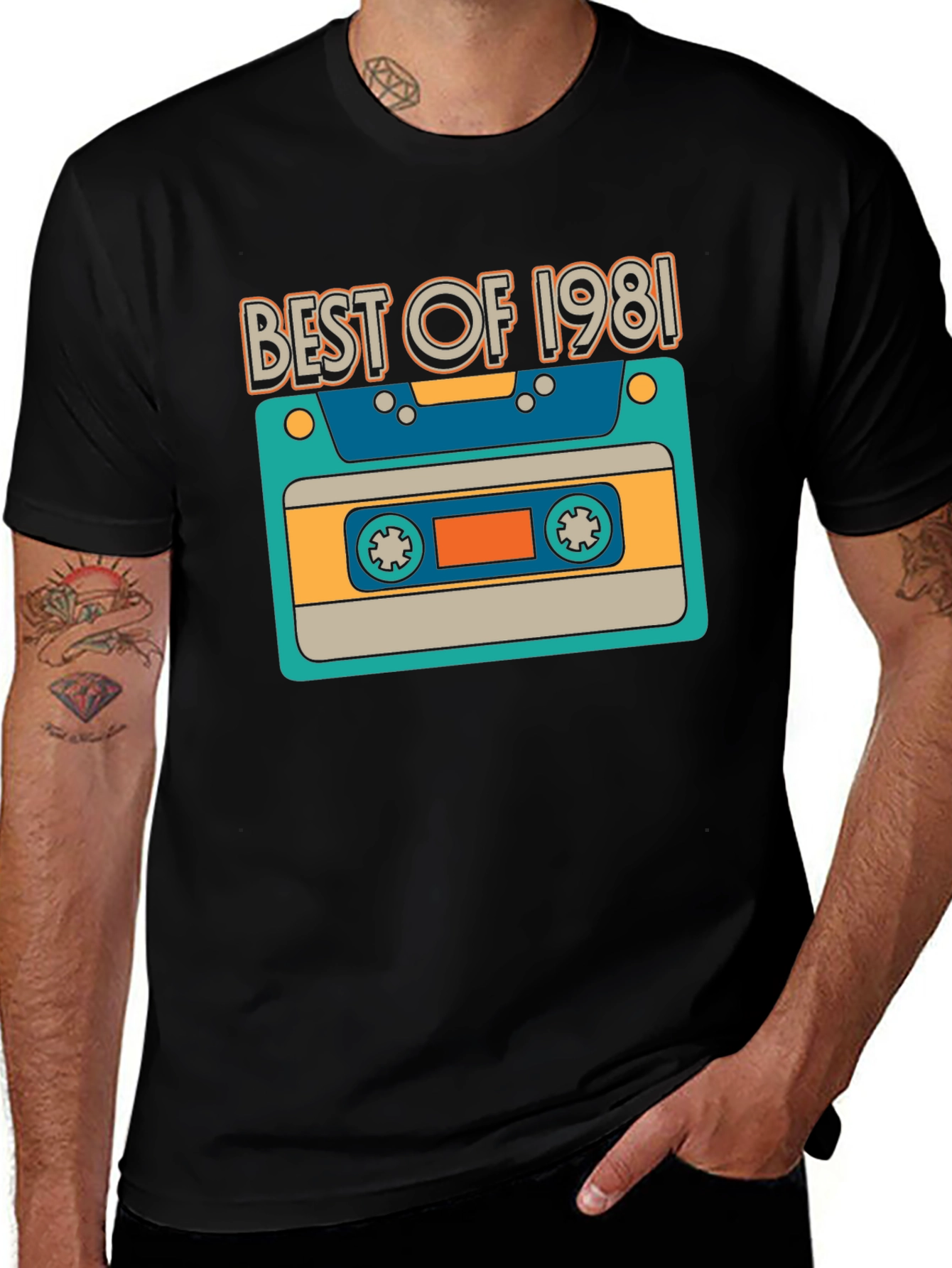 Variant 11 of Best of 1981 Retro Cassette T-Shirt