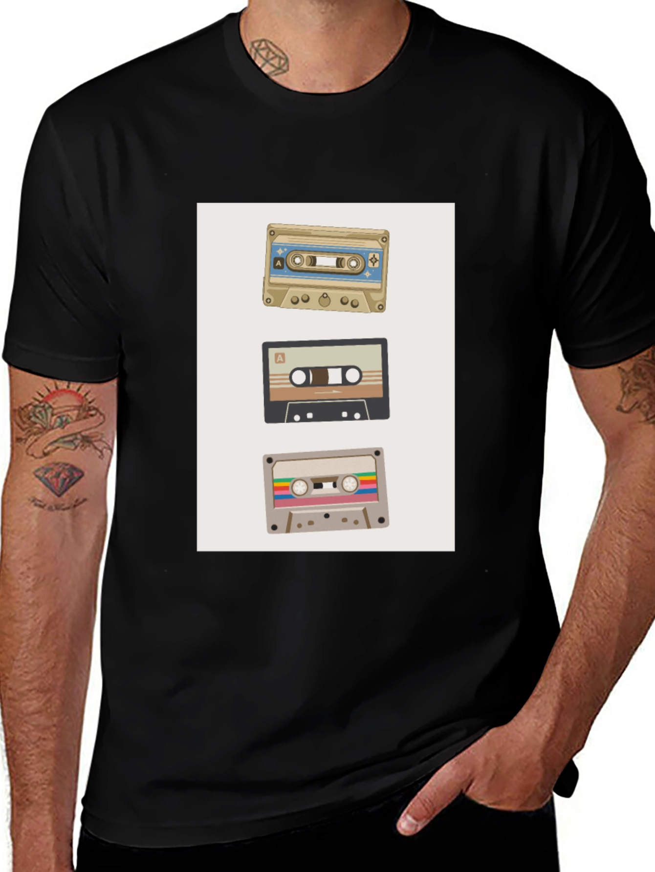 Variant 3 of Retro Cassette Tape T-Shirt - Vintage Music Lover Tee