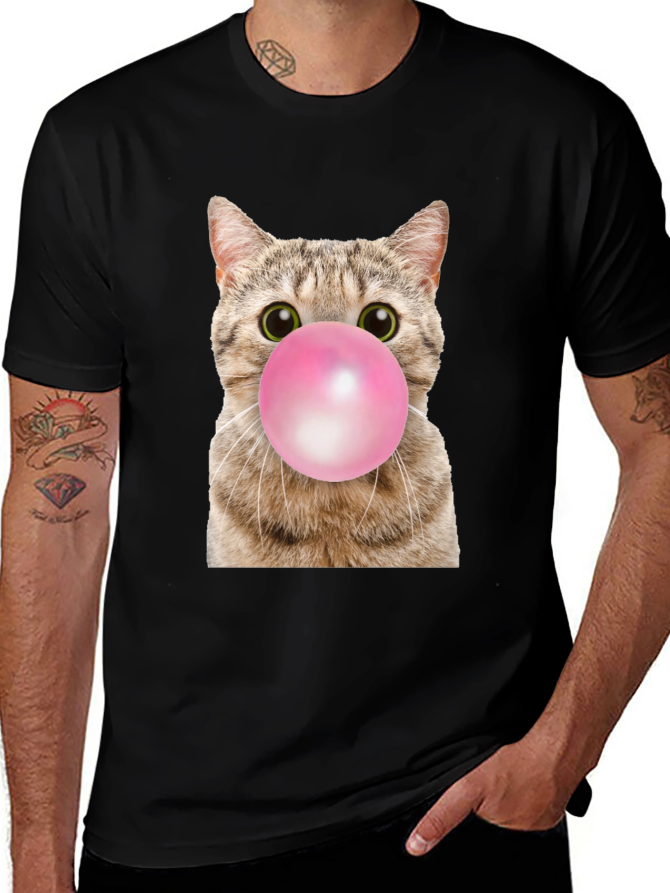 Variant 12 of Cat with Bubble Gum T-Shirt