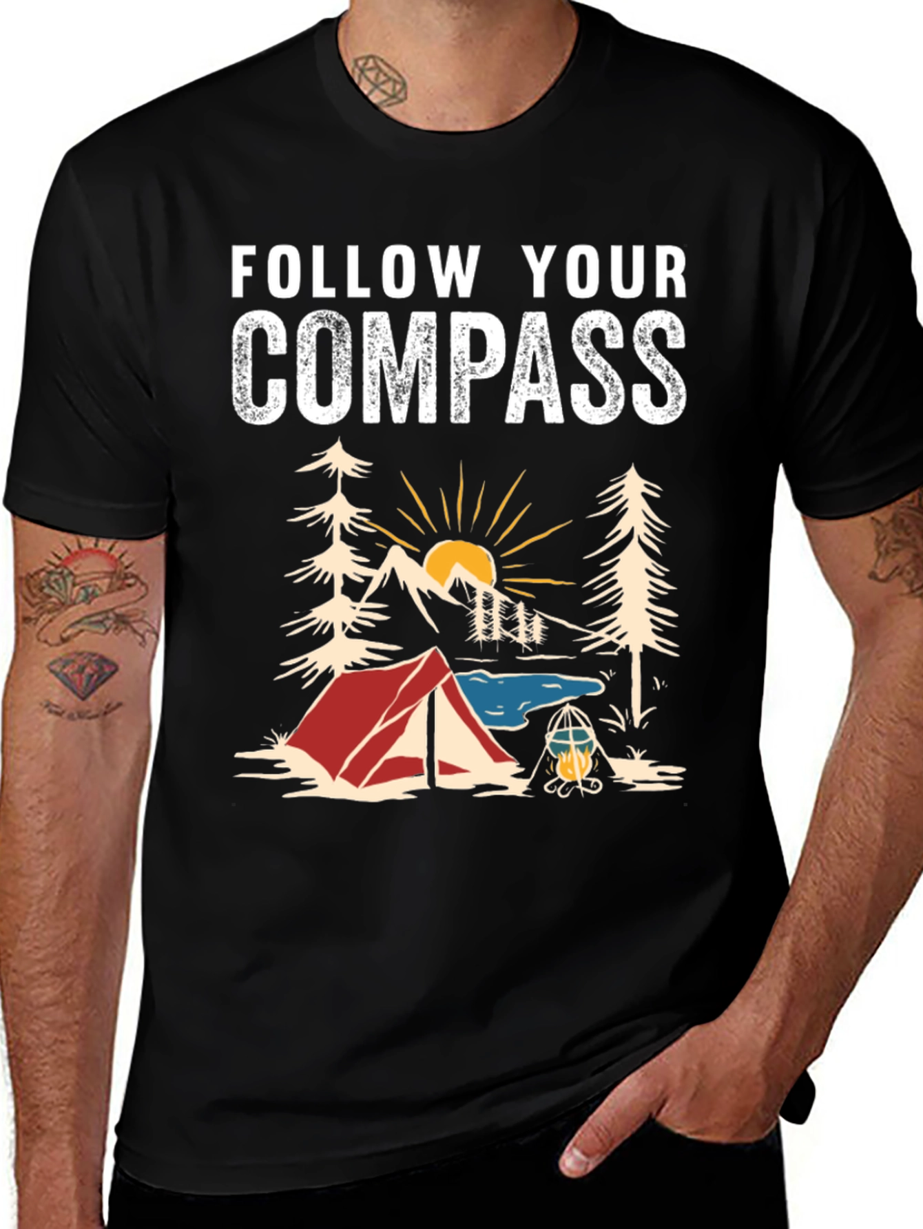 Variant 30 of Follow Your Compass Camping T-Shirt