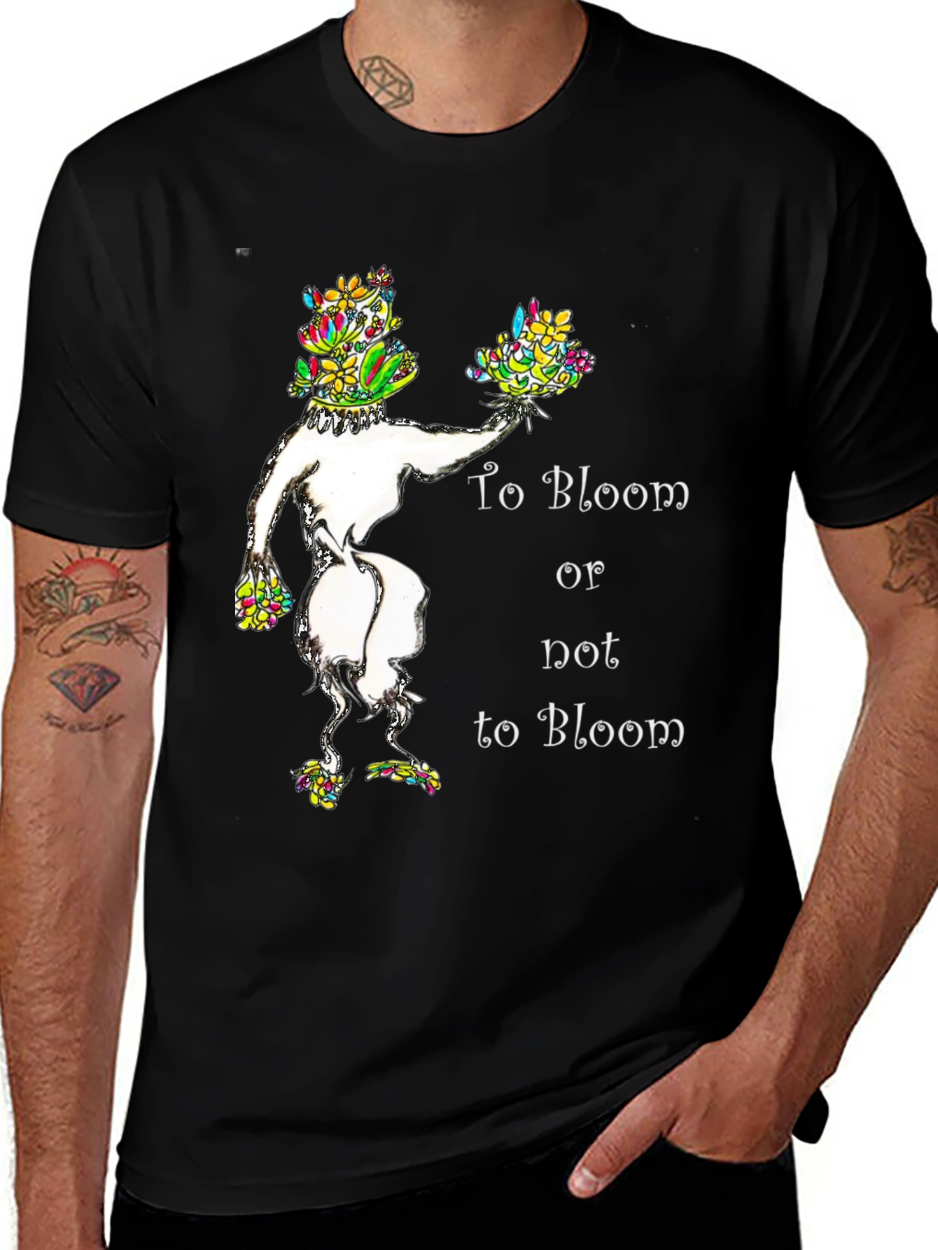 Variant 9 of Floral Bloom T-Shirt: To Bloom or Not to Bloom