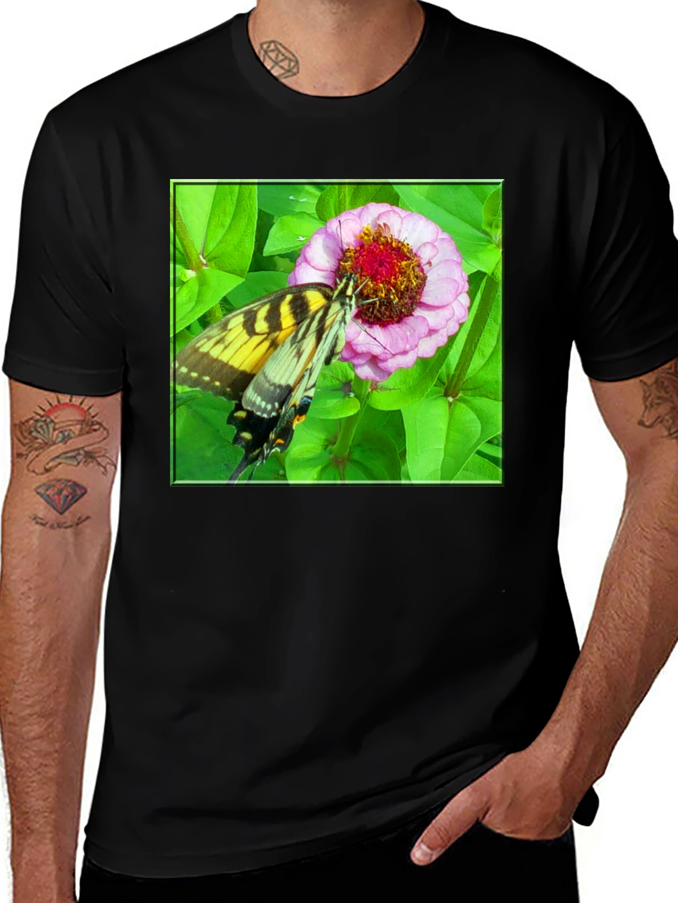 Variant 19 of Butterfly Flower T-Shirt