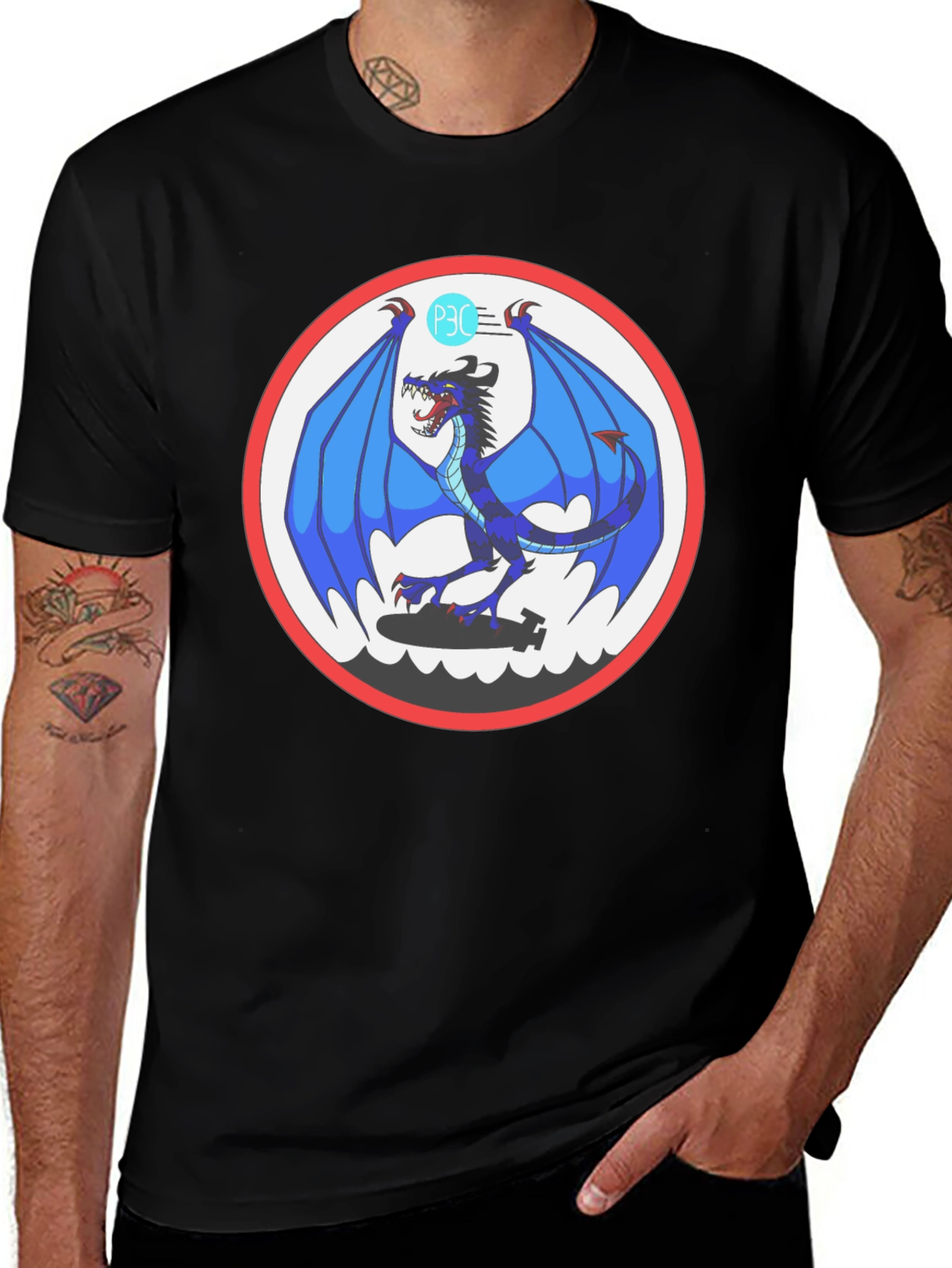 Variant 30 of Dragon Circle Graphic T-Shirt