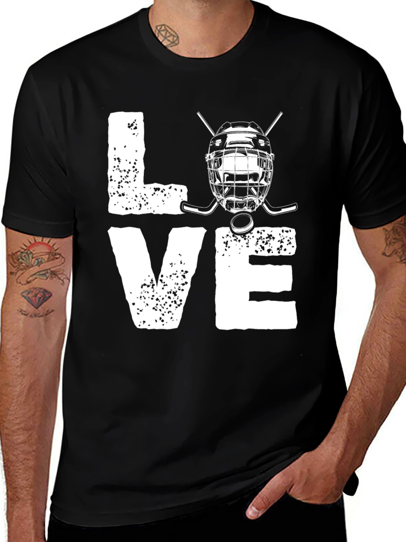 Variant 4 of Love Hockey T-Shirt - Sports Fan Tee