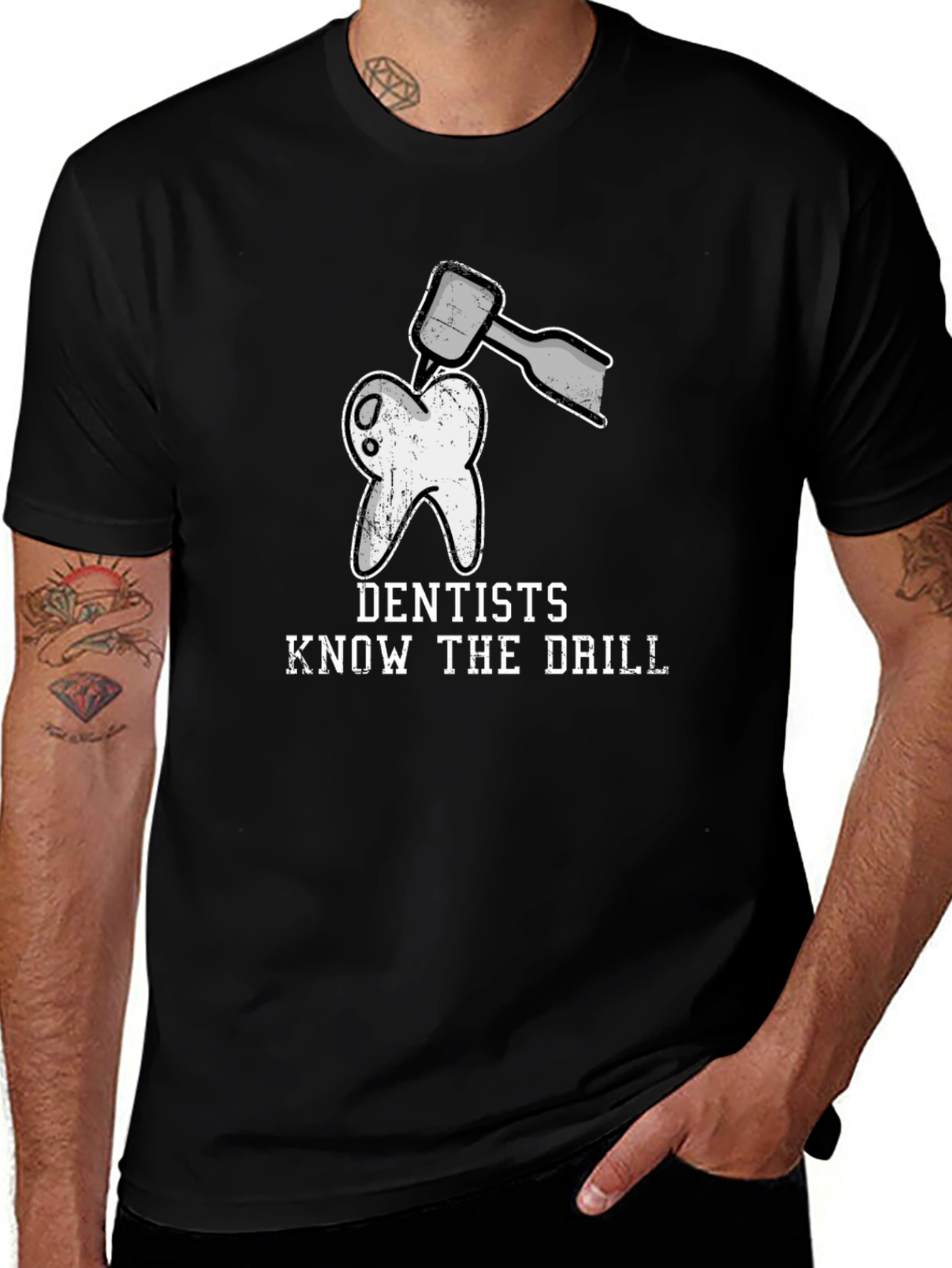 Variant 4 of Dentist Humor T-Shirt - Know The Drill