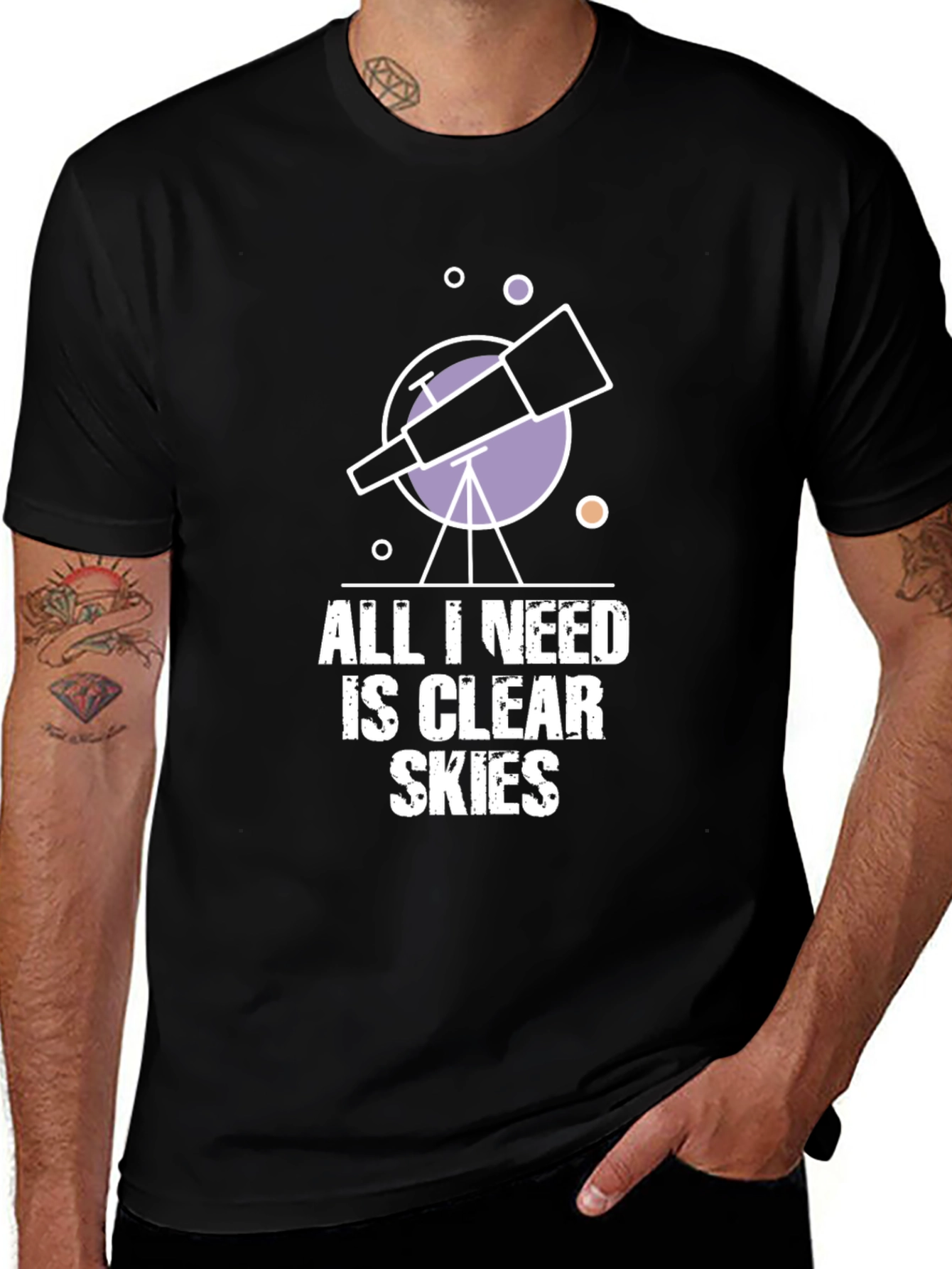 Telescope Graphic T-Shirt - Clear Skies