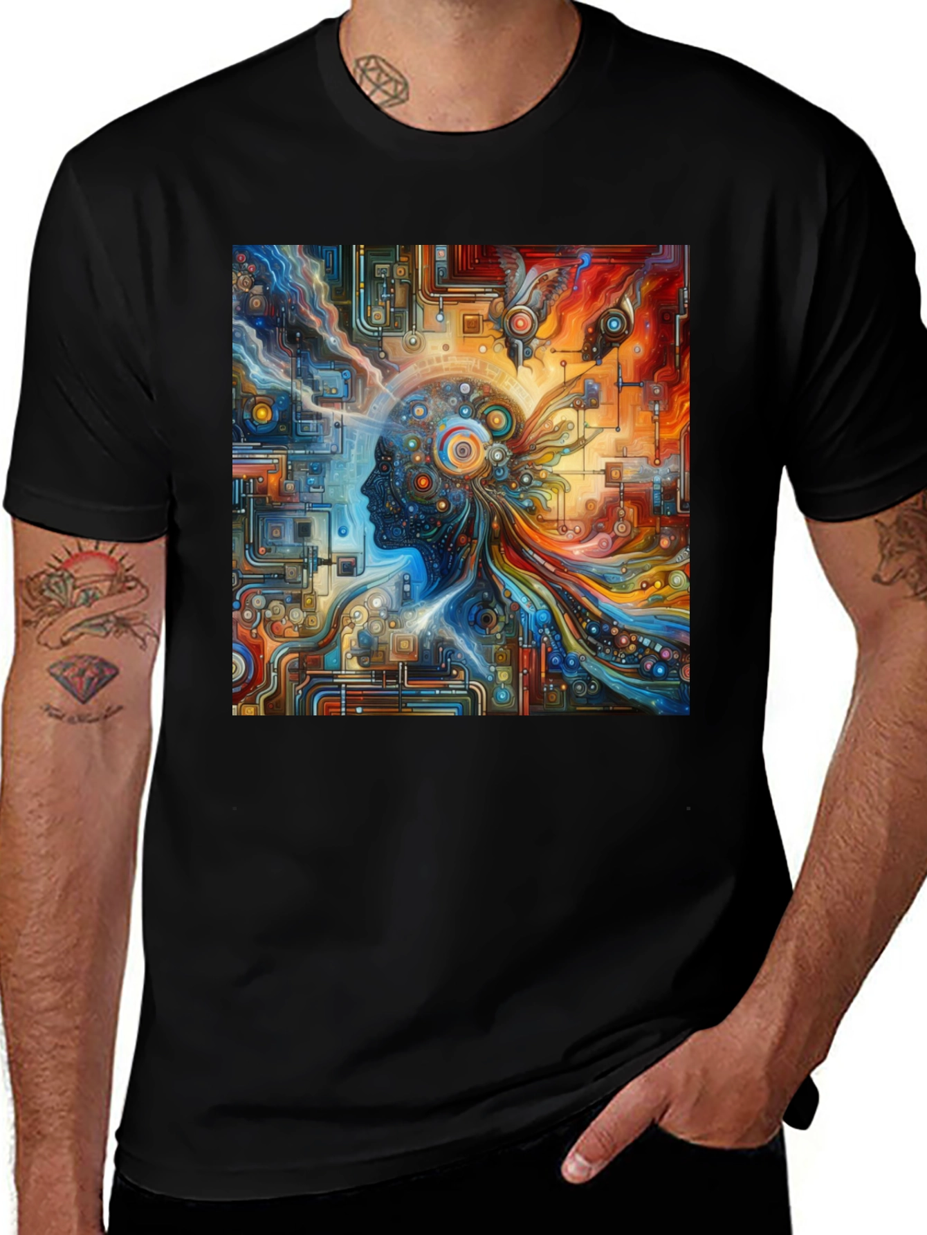 Variant 30 of Abstract Mind T-Shirt - Artistic Graphic Tee