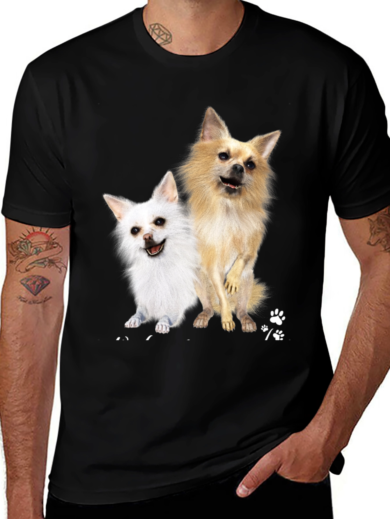Black Dog Lover T-Shirt: Cute Chihuahua Design main image