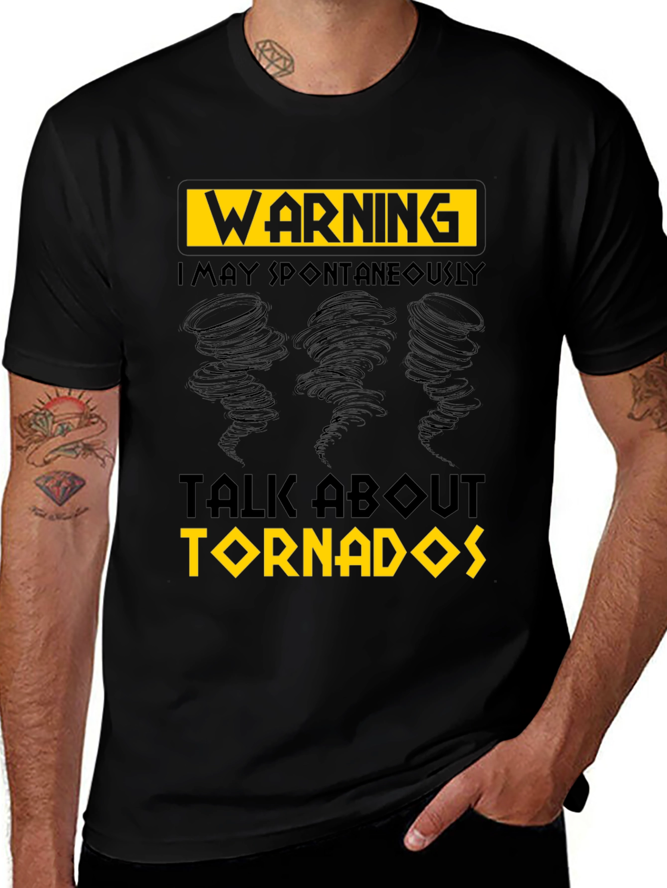 Warning Tornado T-Shirt - Spontaneous Talk