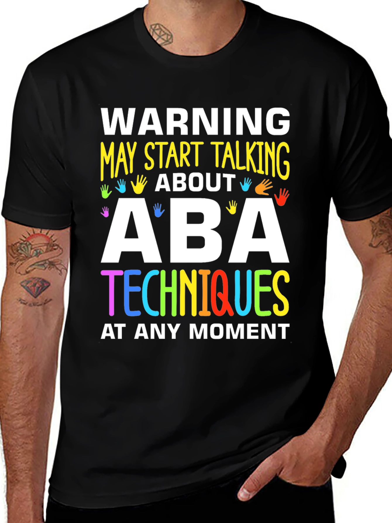 Variant 3 of ABA Techniques Warning T-Shirt