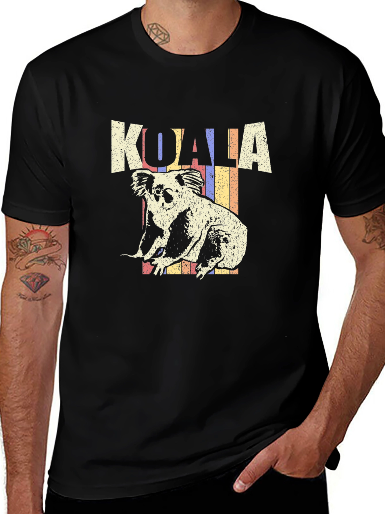 Retro Koala Graphic T-Shirt - Novelty Tee