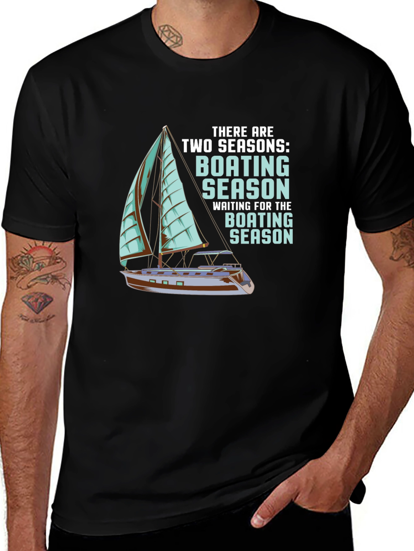 Variant 14 of Boating Season T-Shirt - Two Seasons Graphic Tee