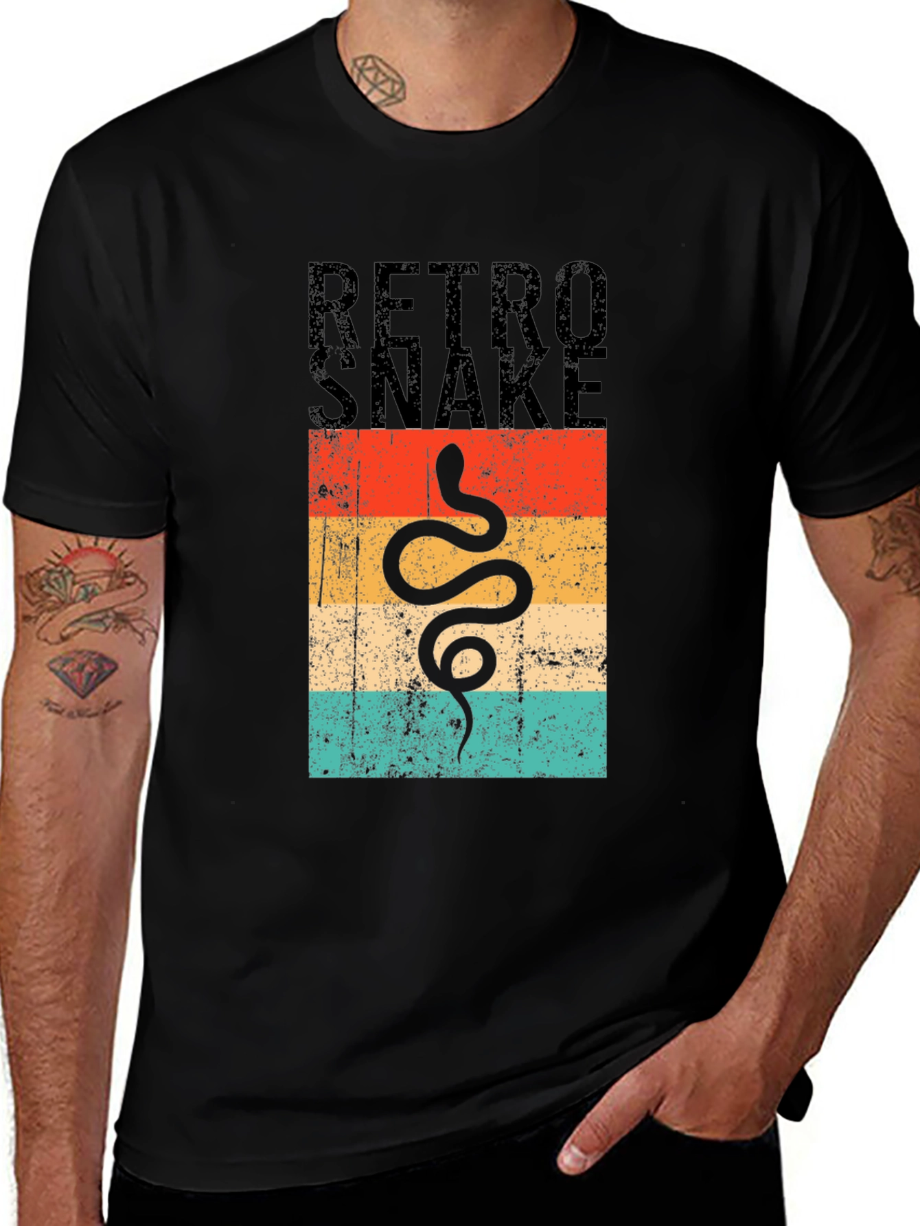 Variant 26 of Retro Snake Graphic T-Shirt