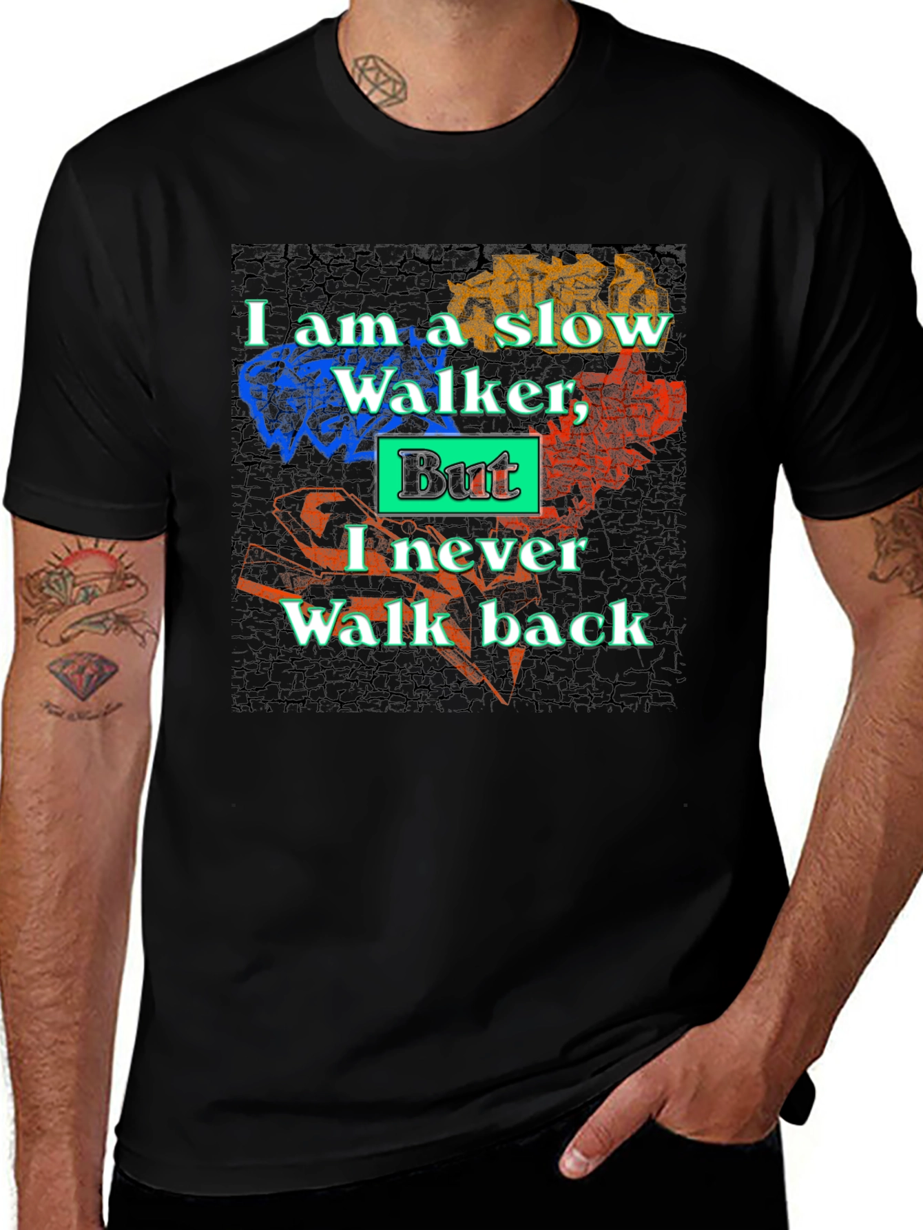 Variant 19 of Slow Walker Never Walks Back T-Shirt