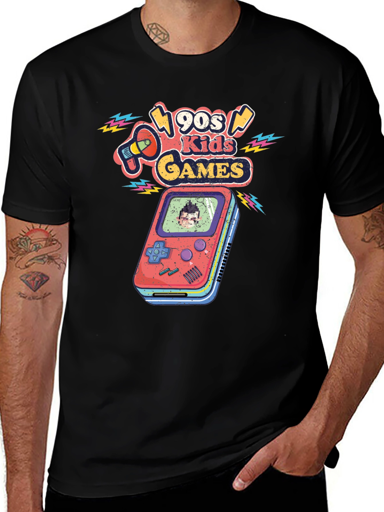Variant 16 of Retro 90s Kids Games Graphic Tee